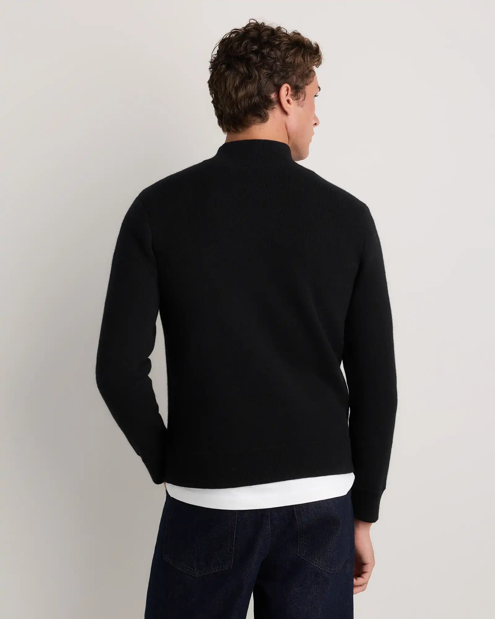 100% Reversible Cashmere Full Zip Sweater