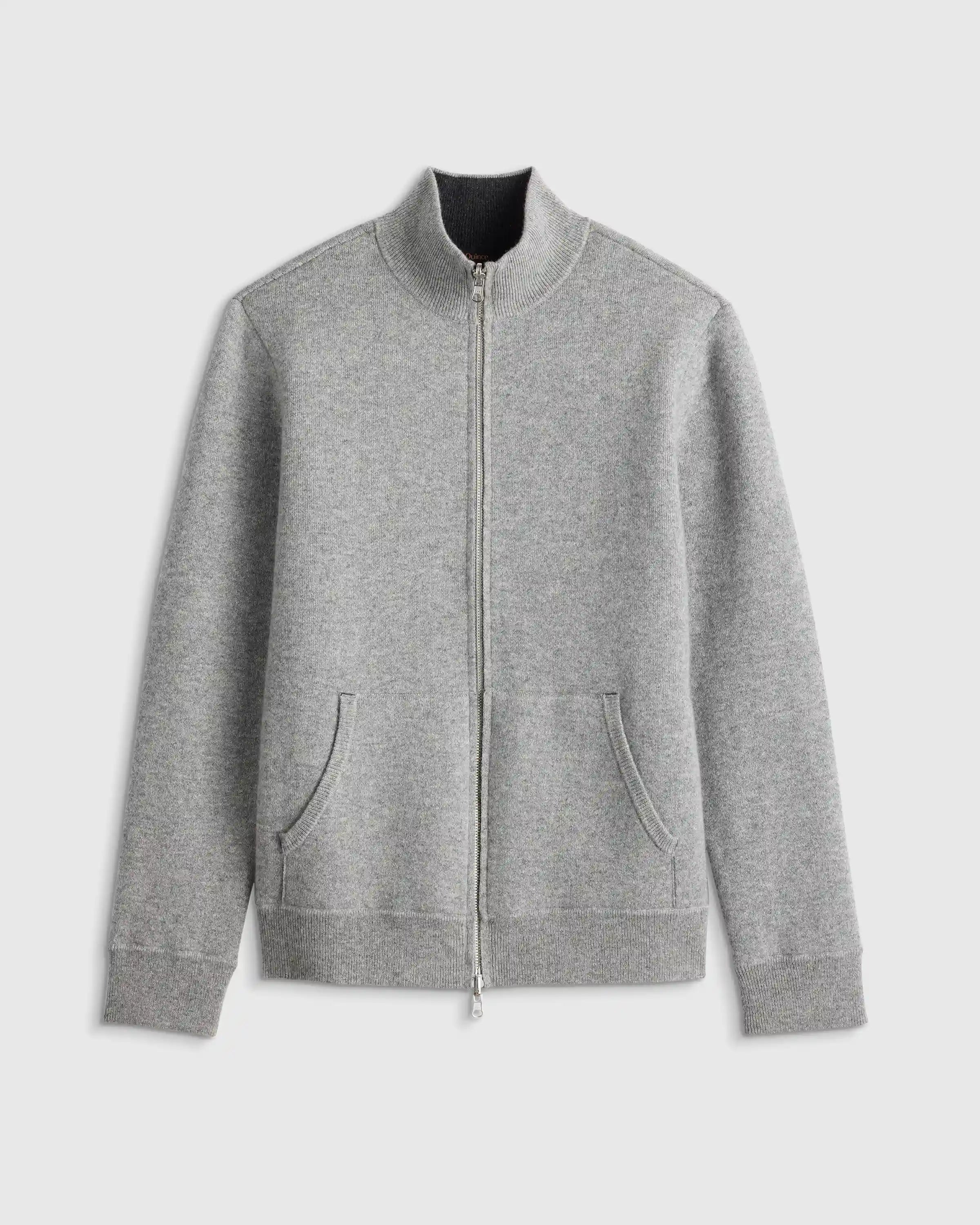 100% Reversible Cashmere Full Zip Sweater