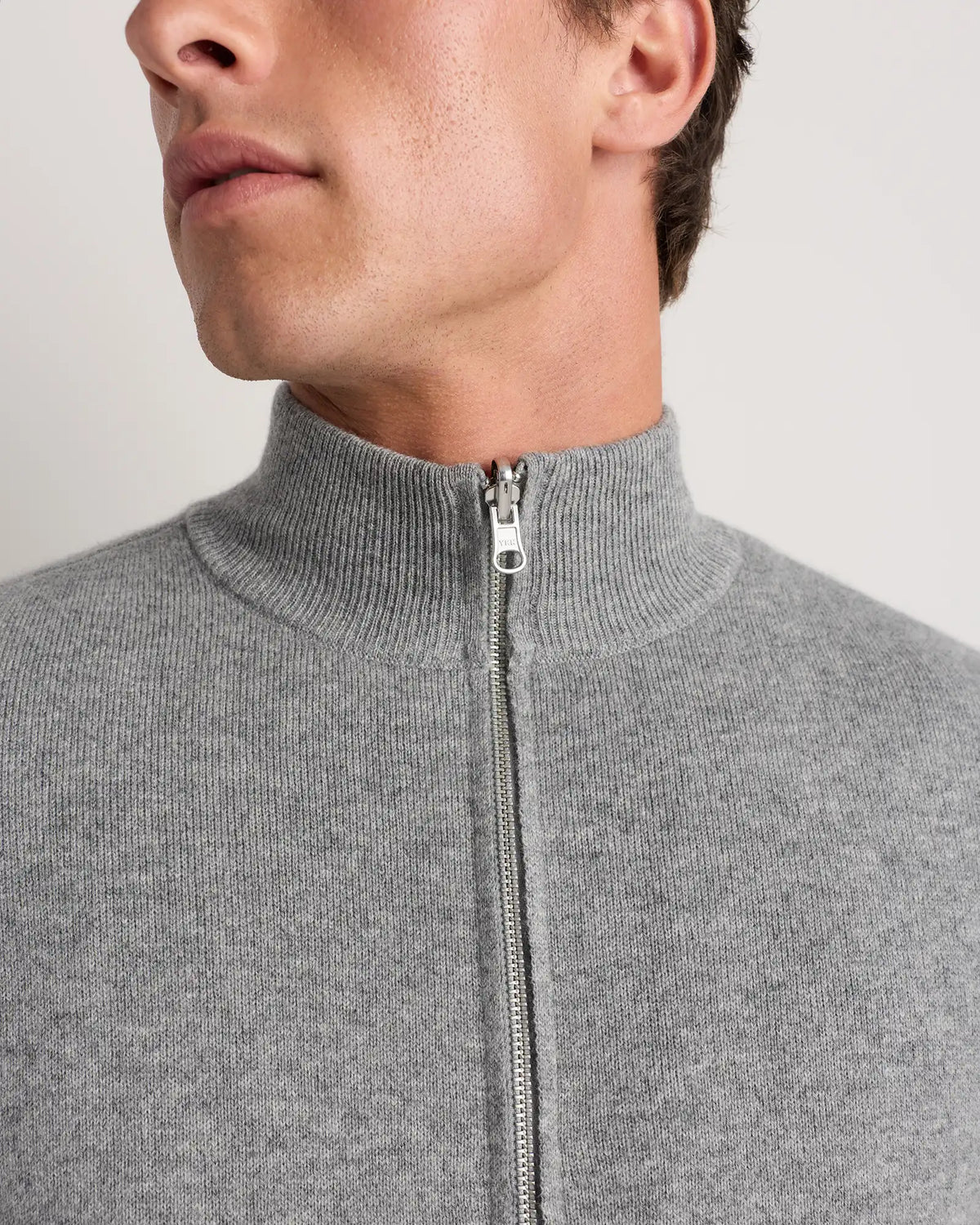 100% Reversible Cashmere Full Zip Sweater