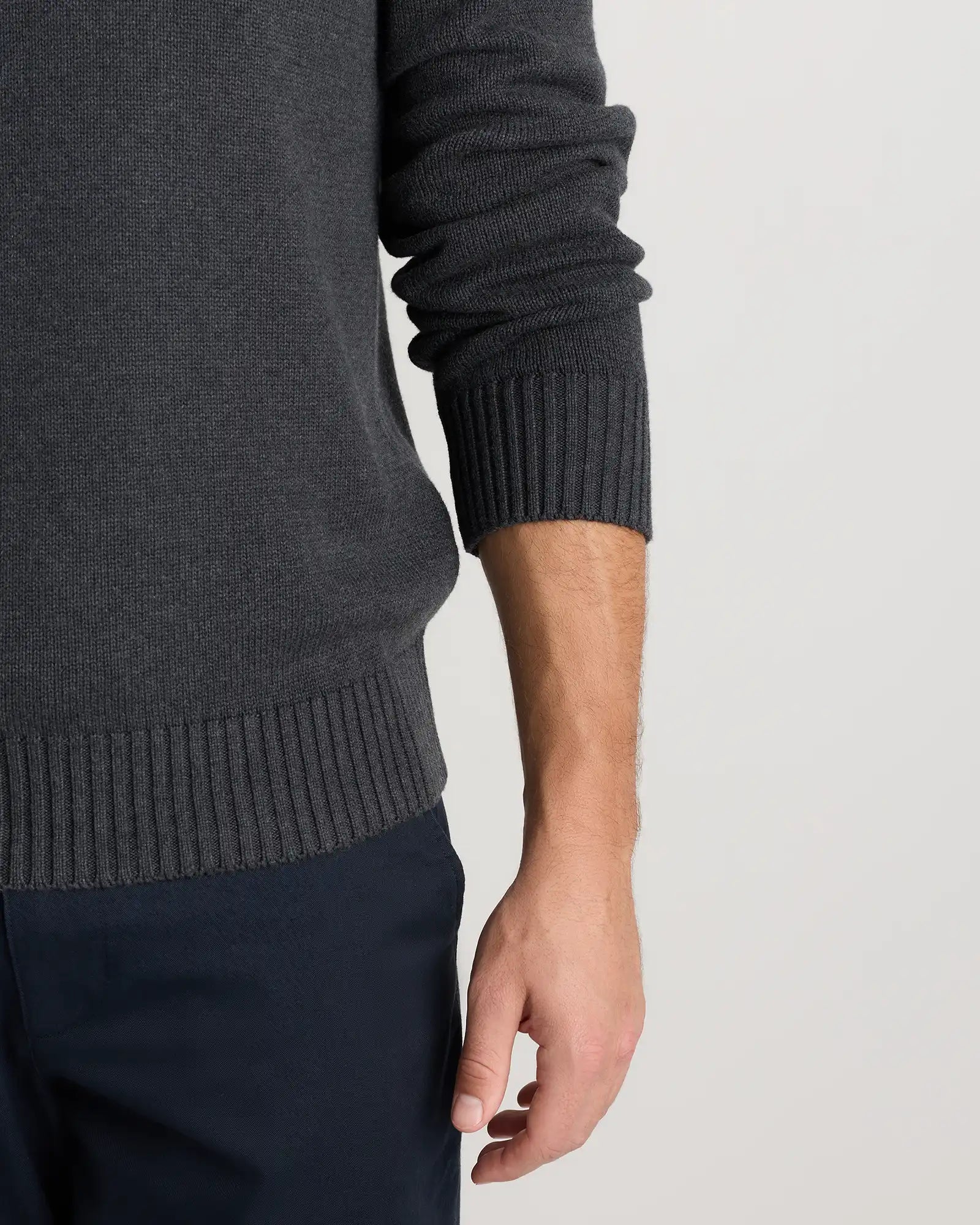 100% Organic Cotton Quarter-Zip Sweater