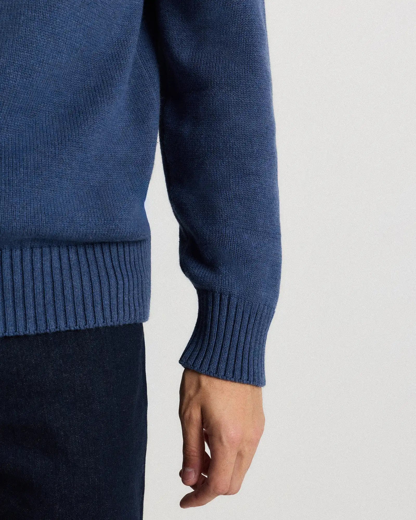 100% Organic Cotton Quarter-Zip Sweater