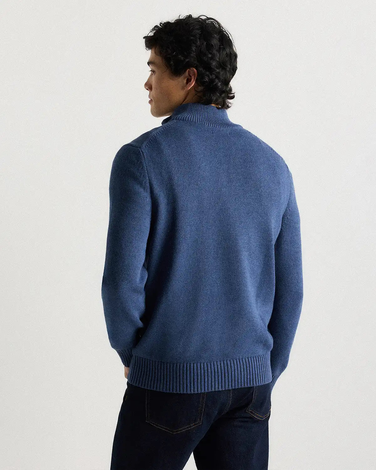 100% Organic Cotton Quarter-Zip Sweater