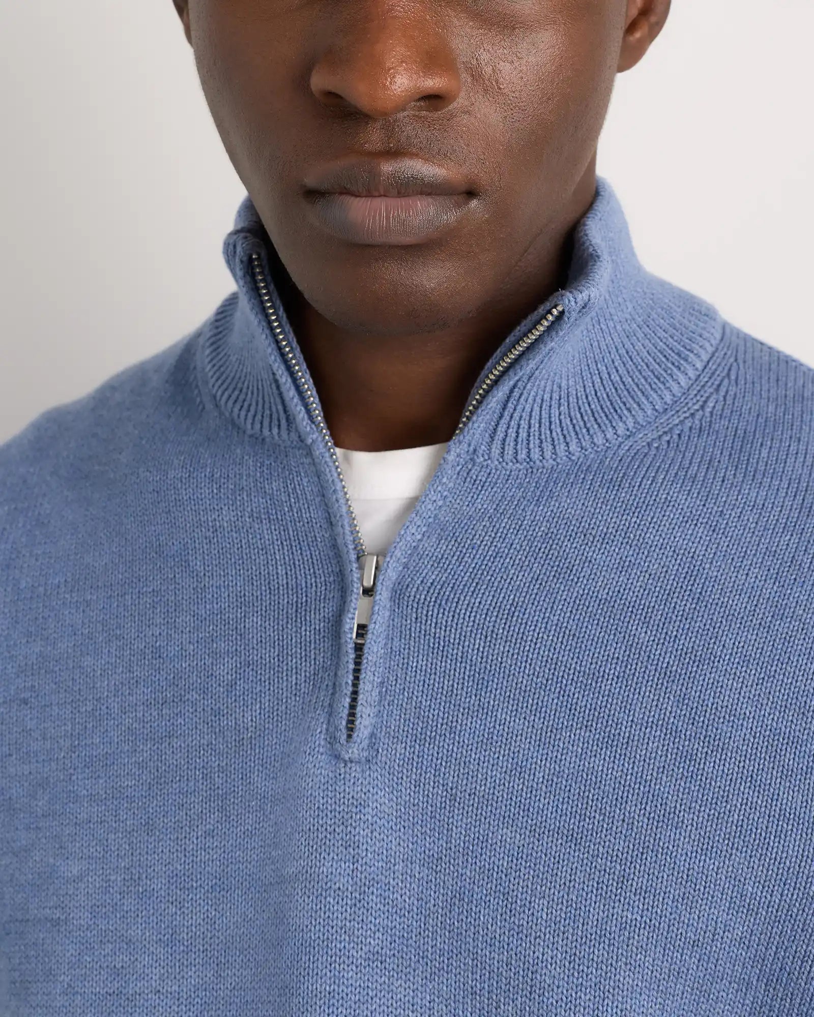 100% Organic Cotton Quarter-Zip Sweater