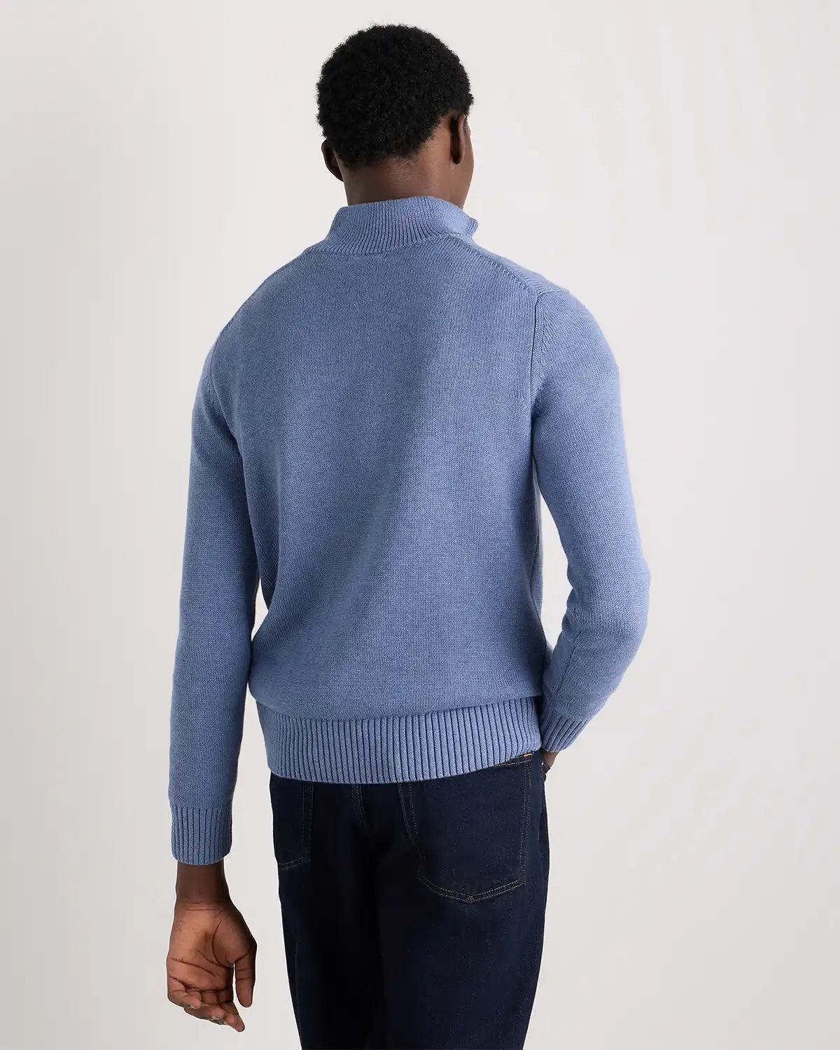 100% Organic Cotton Quarter-Zip Sweater