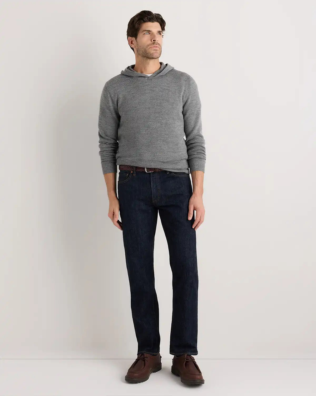 Alpaca-Wool Hooded Sweater