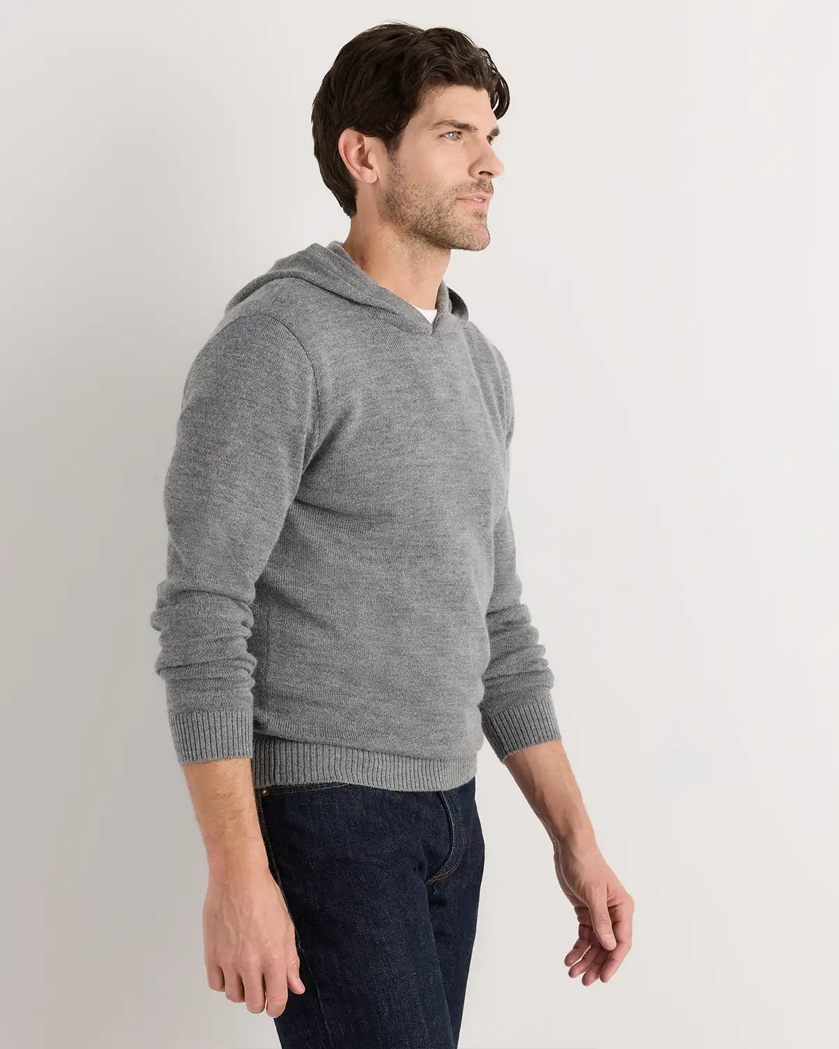 Alpaca-Wool Hooded Sweater