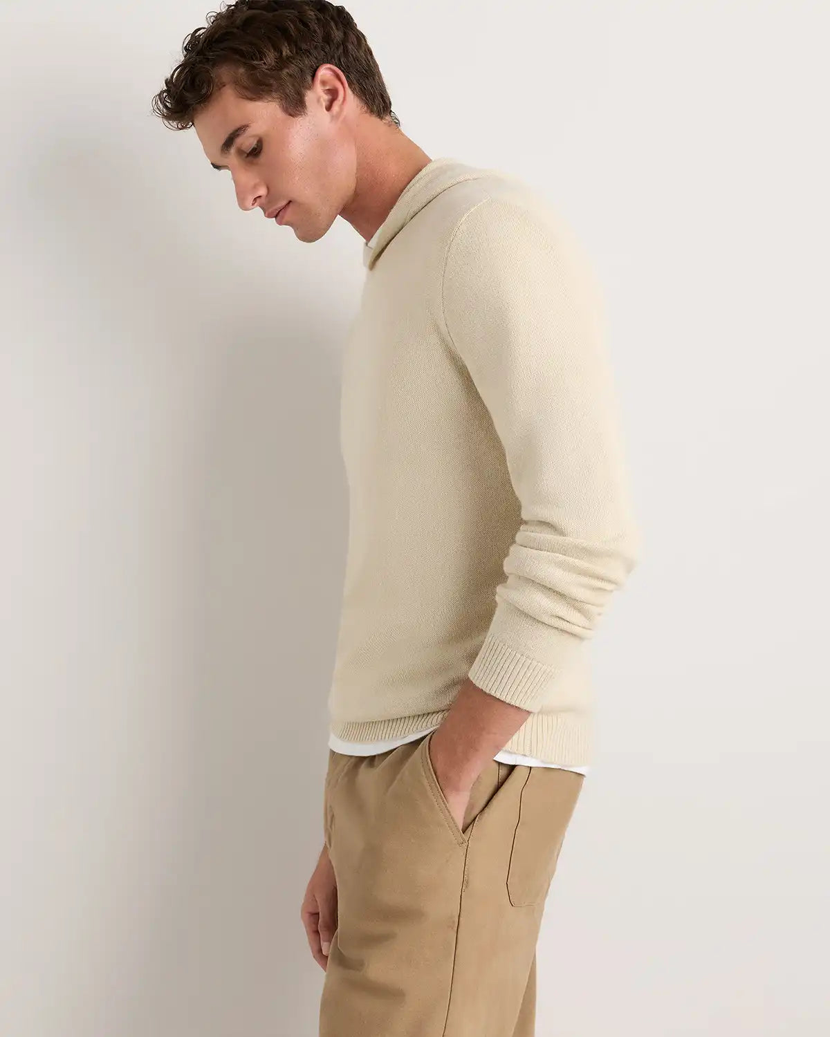 Alpaca-Wool Hooded Sweater