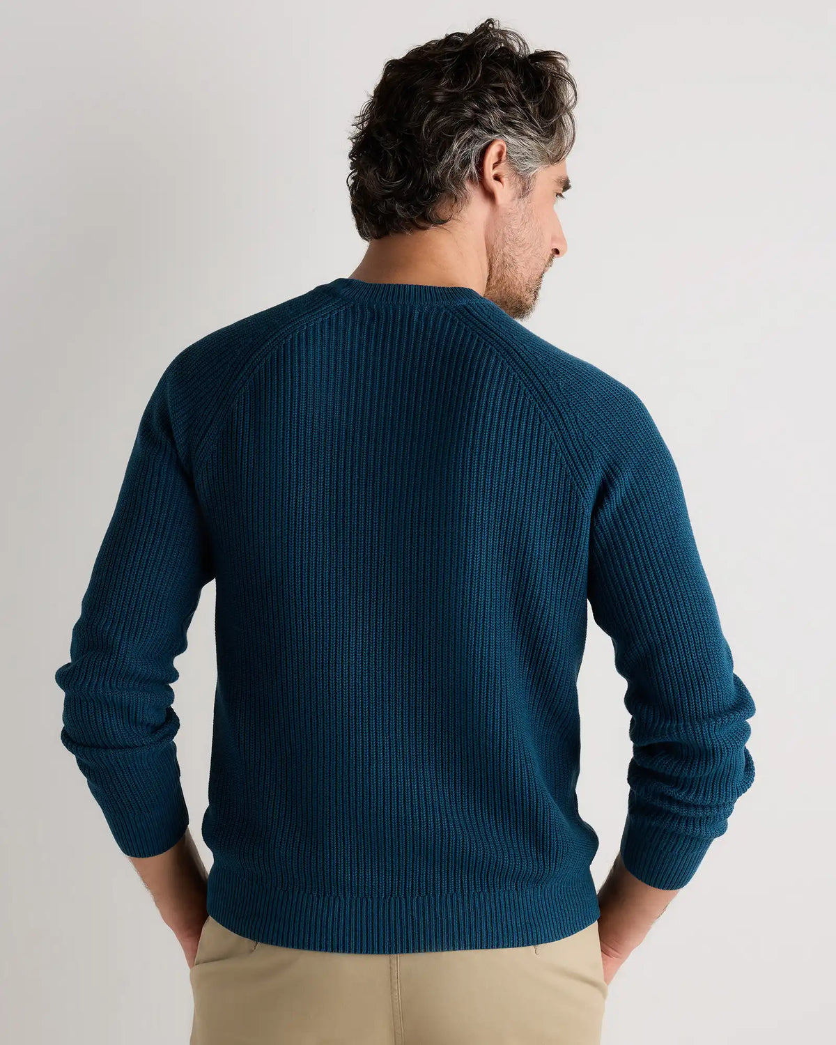 100% Organic Cotton Ribbed Crewneck Sweater