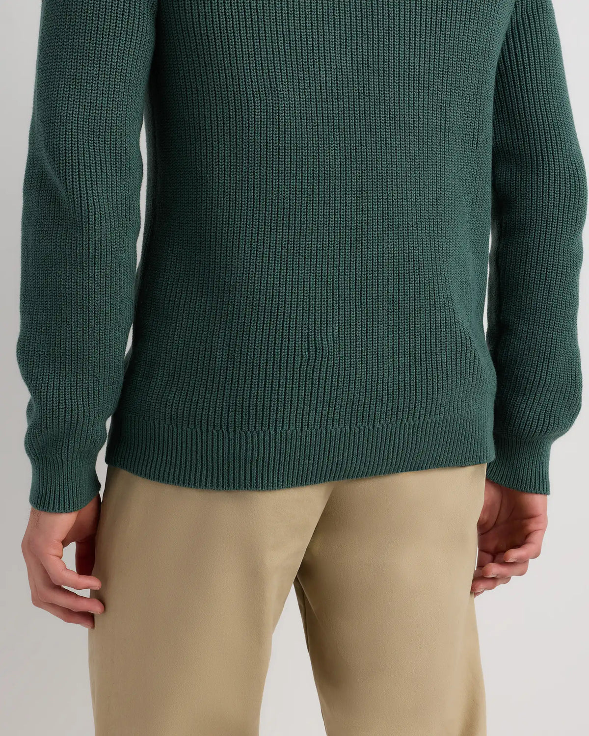 100% Organic Cotton Ribbed Crewneck Sweater