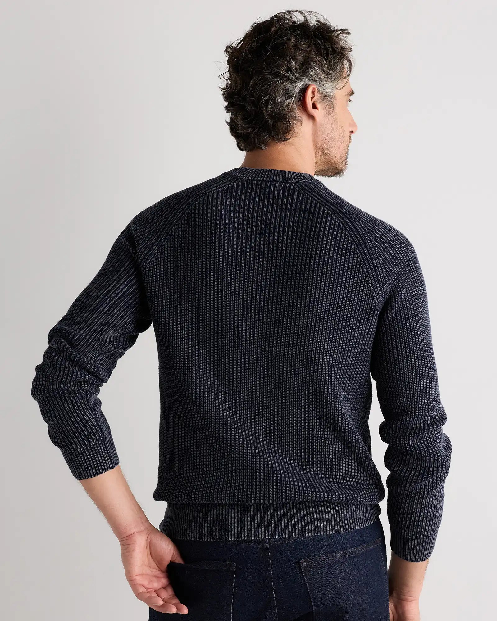 100% Organic Cotton Ribbed Crewneck Sweater