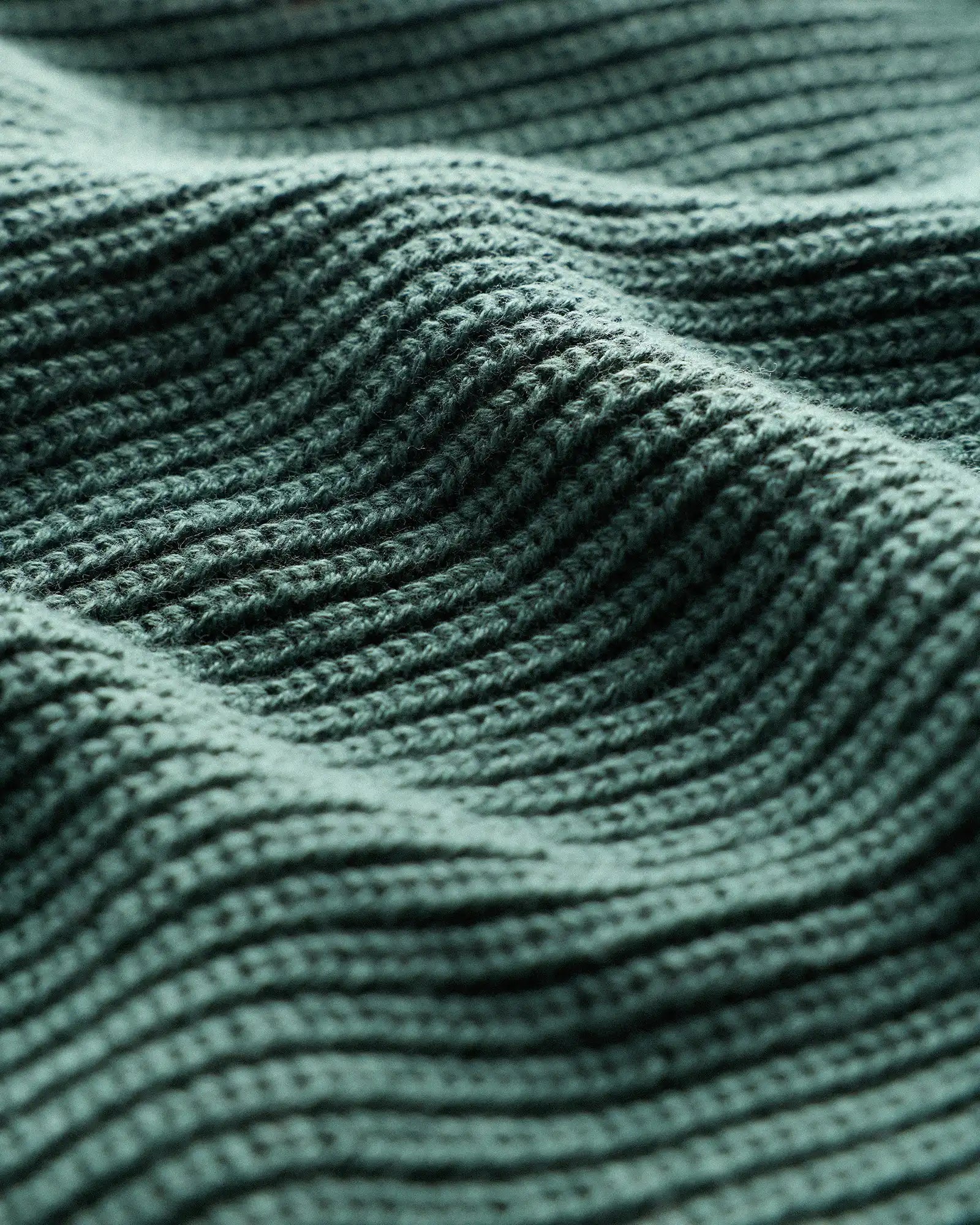 100% Organic Cotton Ribbed Quarter-Zip Sweater