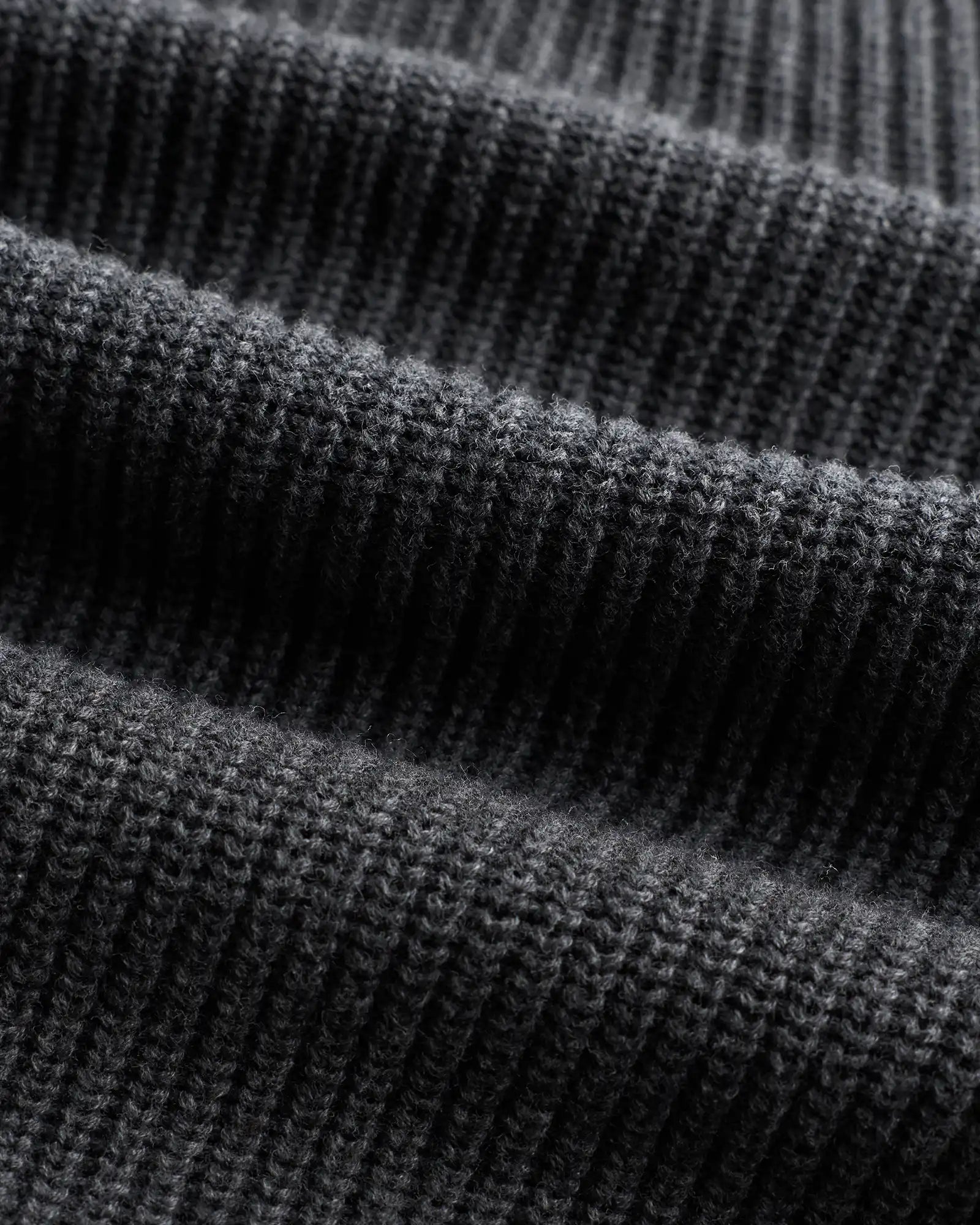 100% Organic Cotton Ribbed Quarter-Zip Sweater