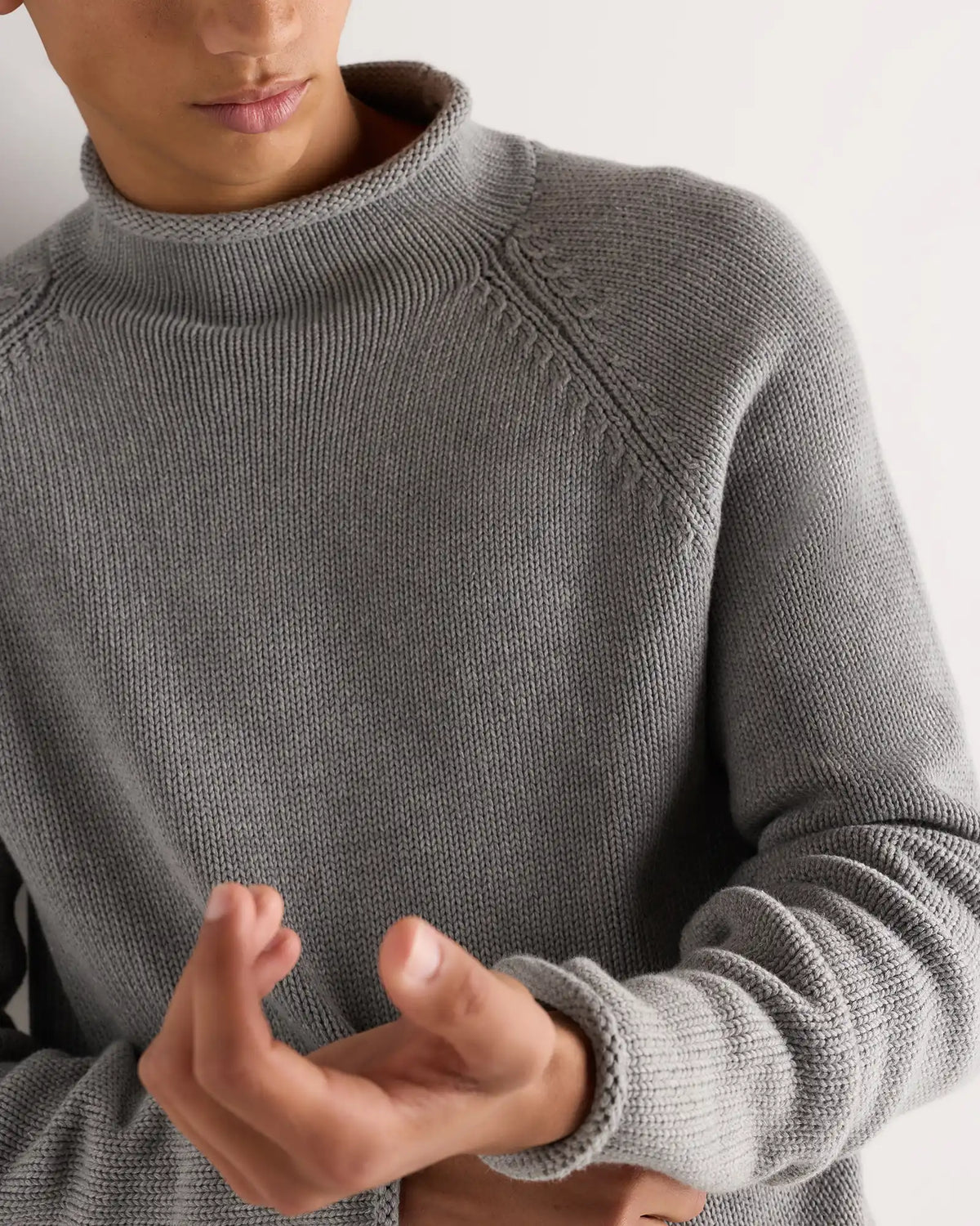 100% Organic Cotton Rollneck Sweater