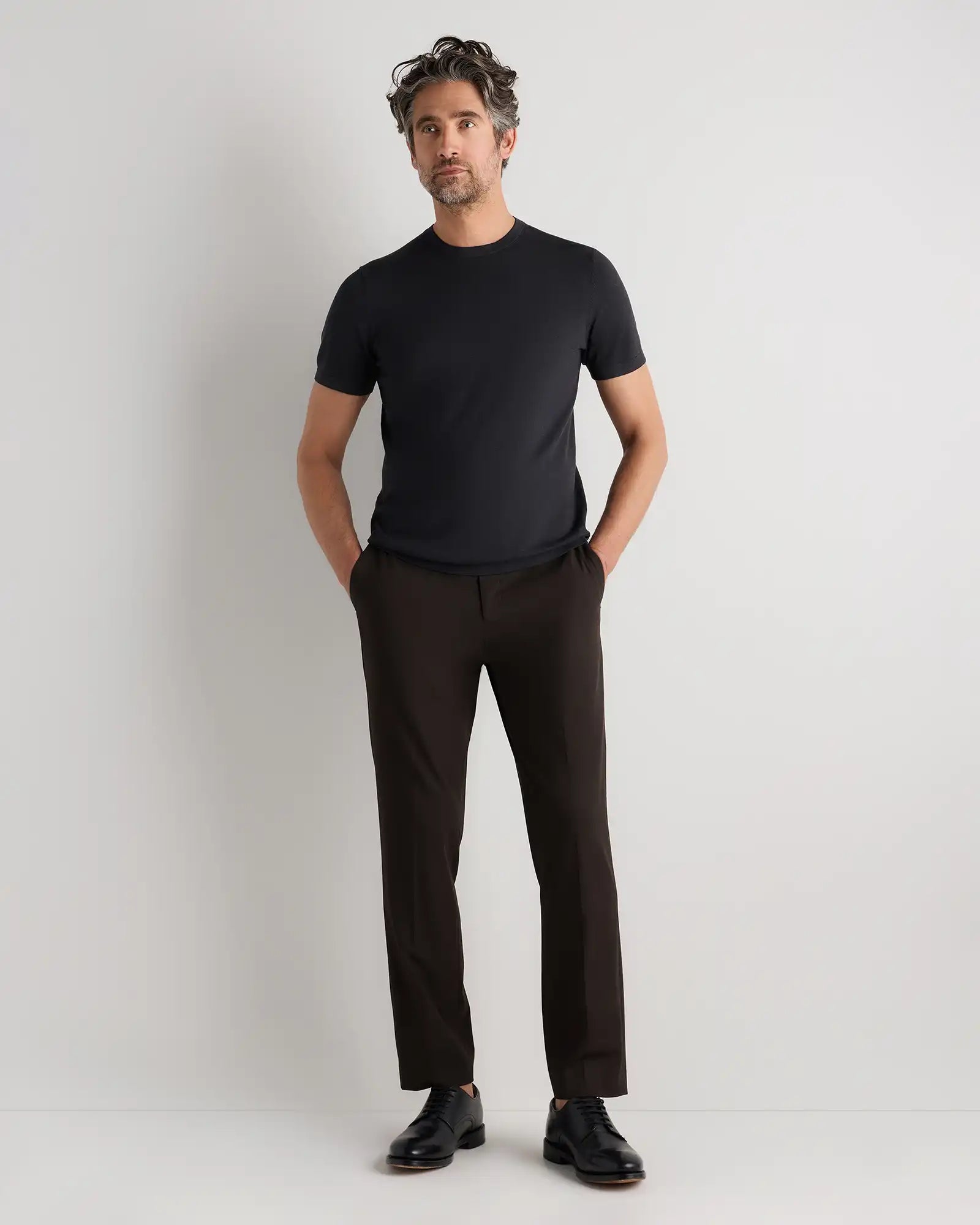 Cotton-Silk Short Sleeve Crewneck Sweater