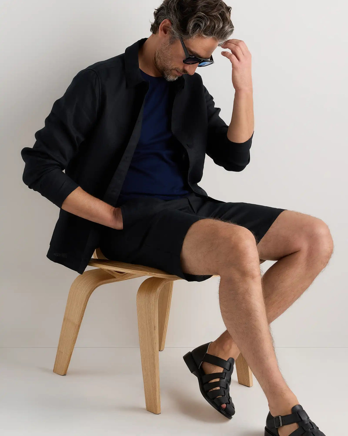 Cotton-Silk Short Sleeve Crewneck Sweater