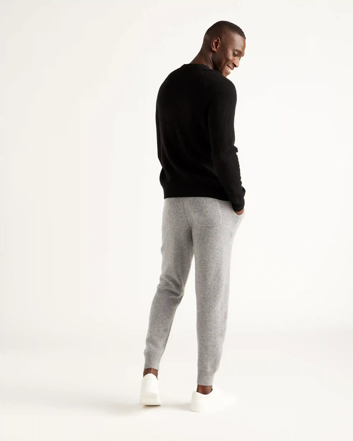 Mongolian Spring Cashmere Waffle Sweatshirt