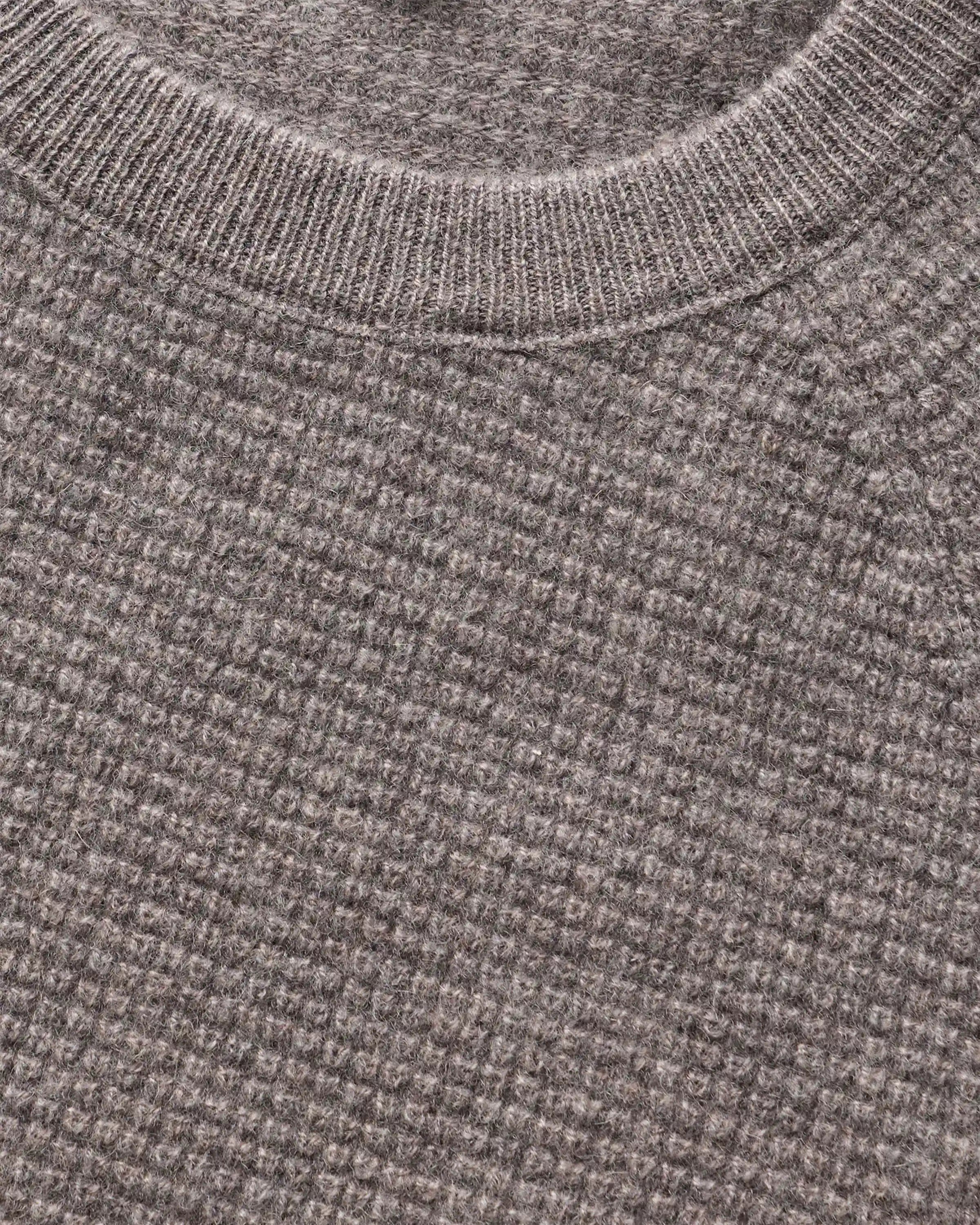 Mongolian Cashmere Waffle Sweatshirt