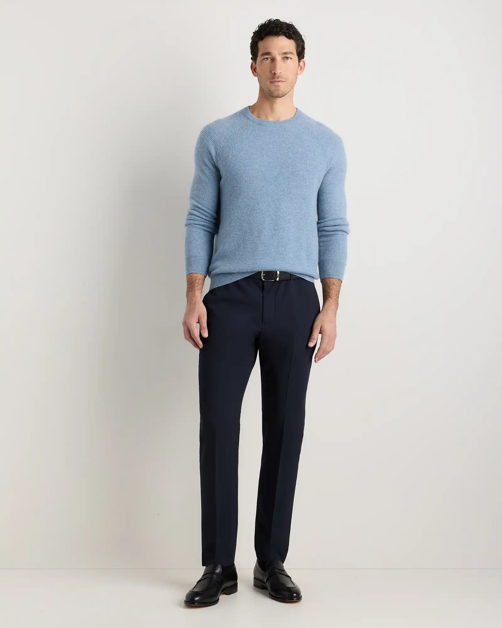 Mongolian Cashmere Waffle Sweatshirt