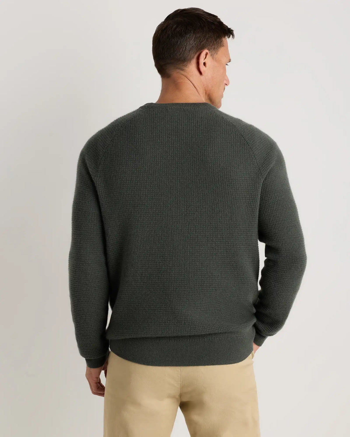 Mongolian Cashmere Waffle Sweatshirt