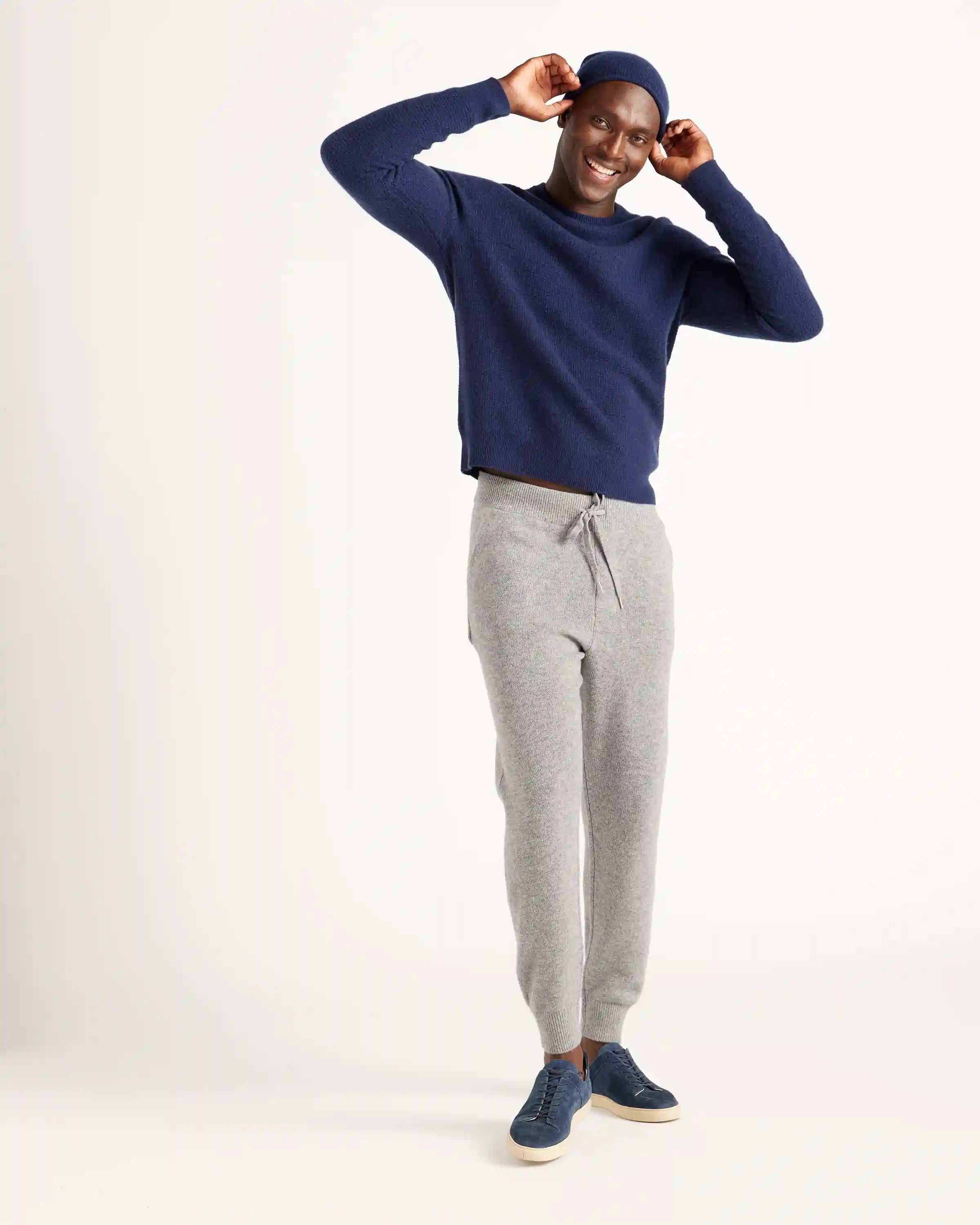 Mongolian Spring Cashmere Waffle Sweatshirt