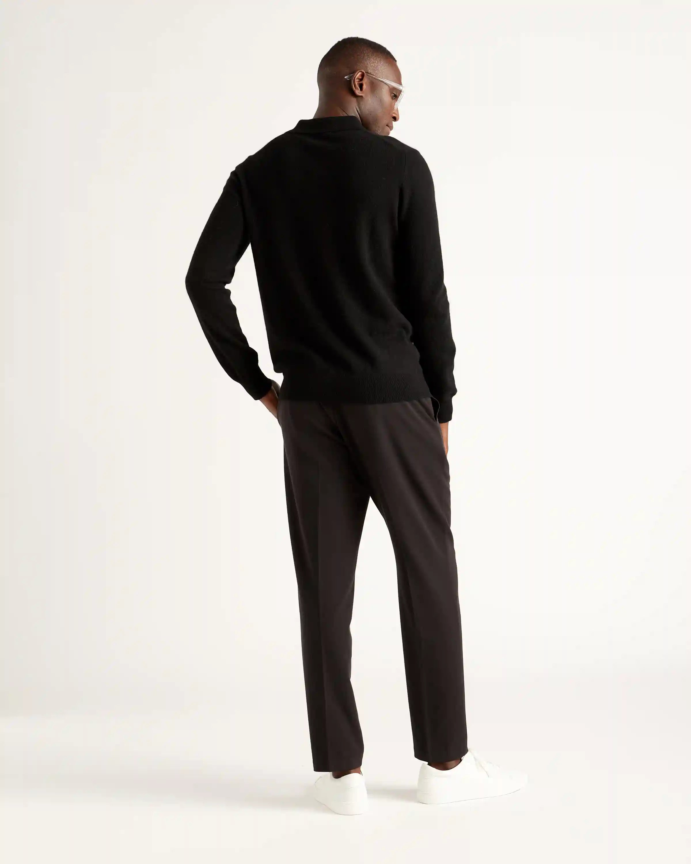 Mongolian Spring Cashmere Polo Sweater