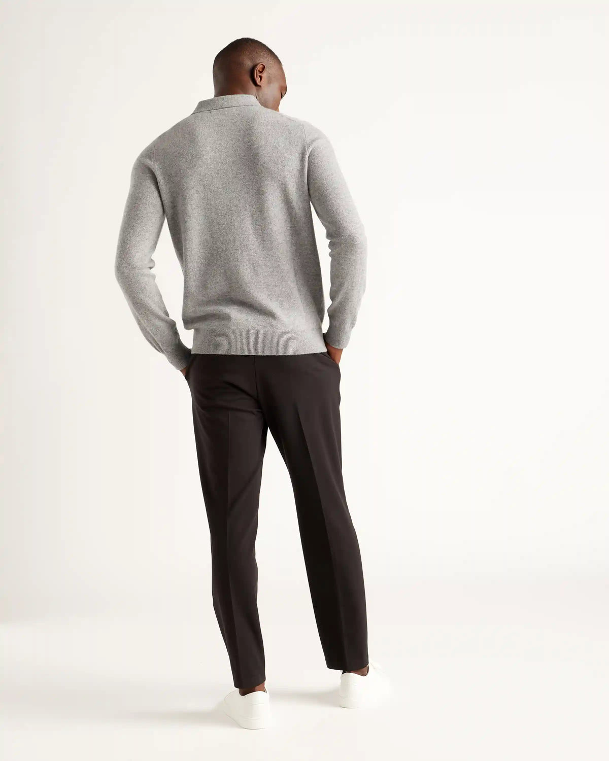 Mongolian Spring Cashmere Polo Sweater