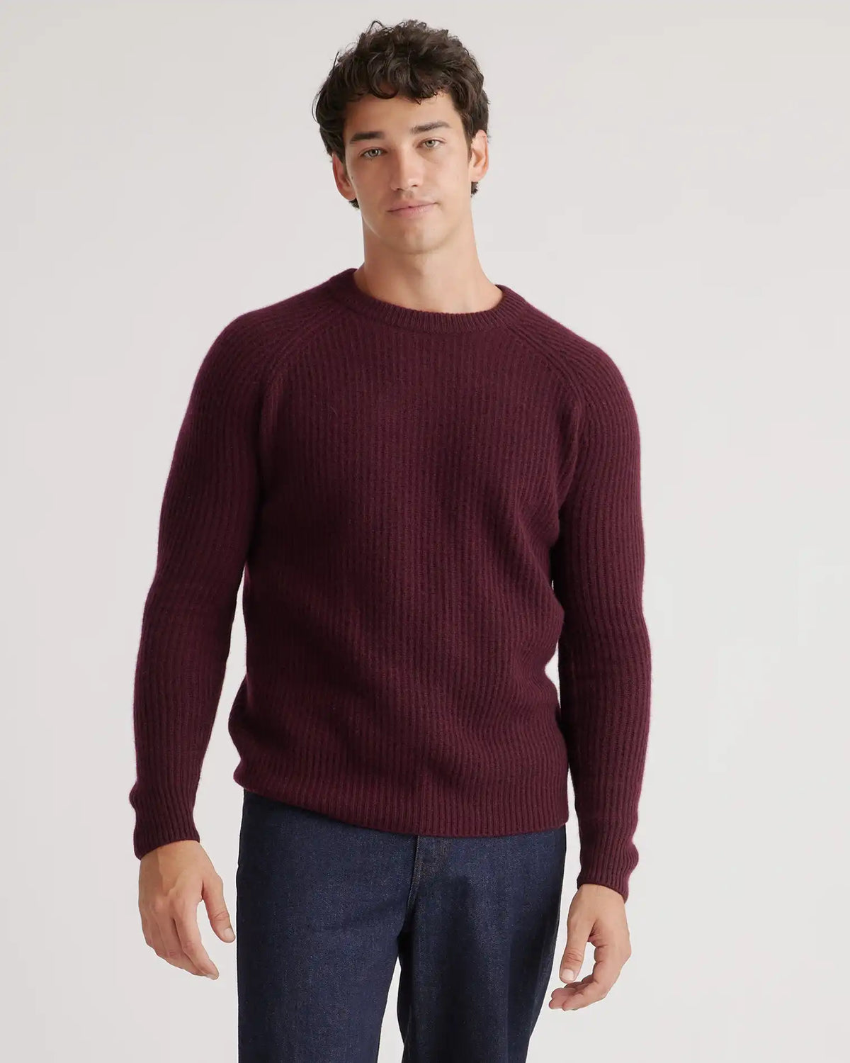 Mongolian Spring Cashmere Fisherman Crewneck Sweater