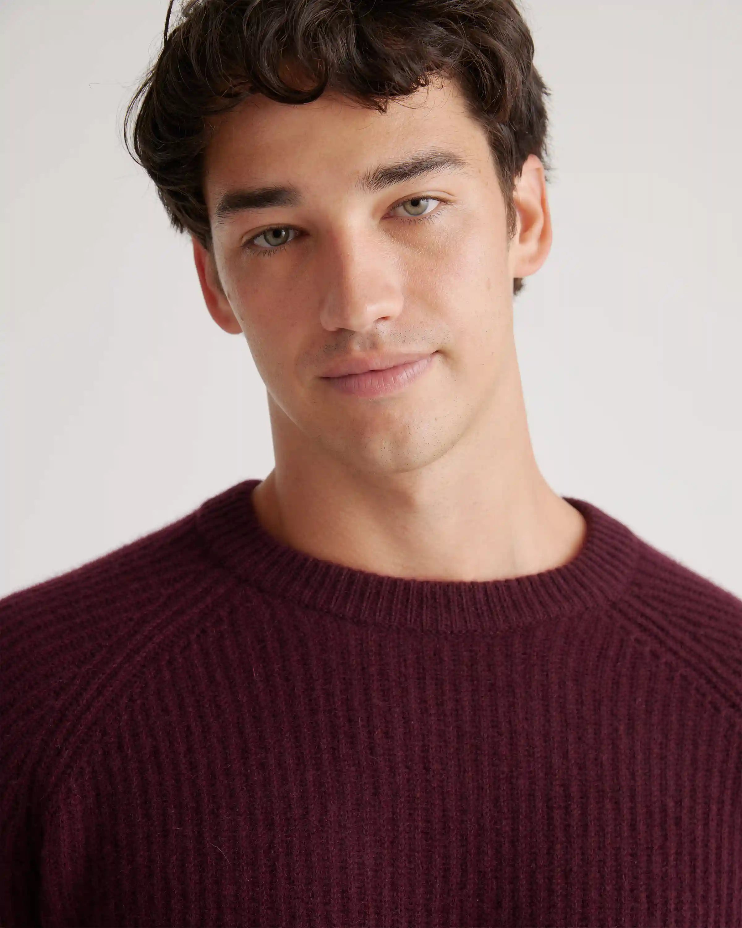 Mongolian Spring Cashmere Fisherman Crewneck Sweater
