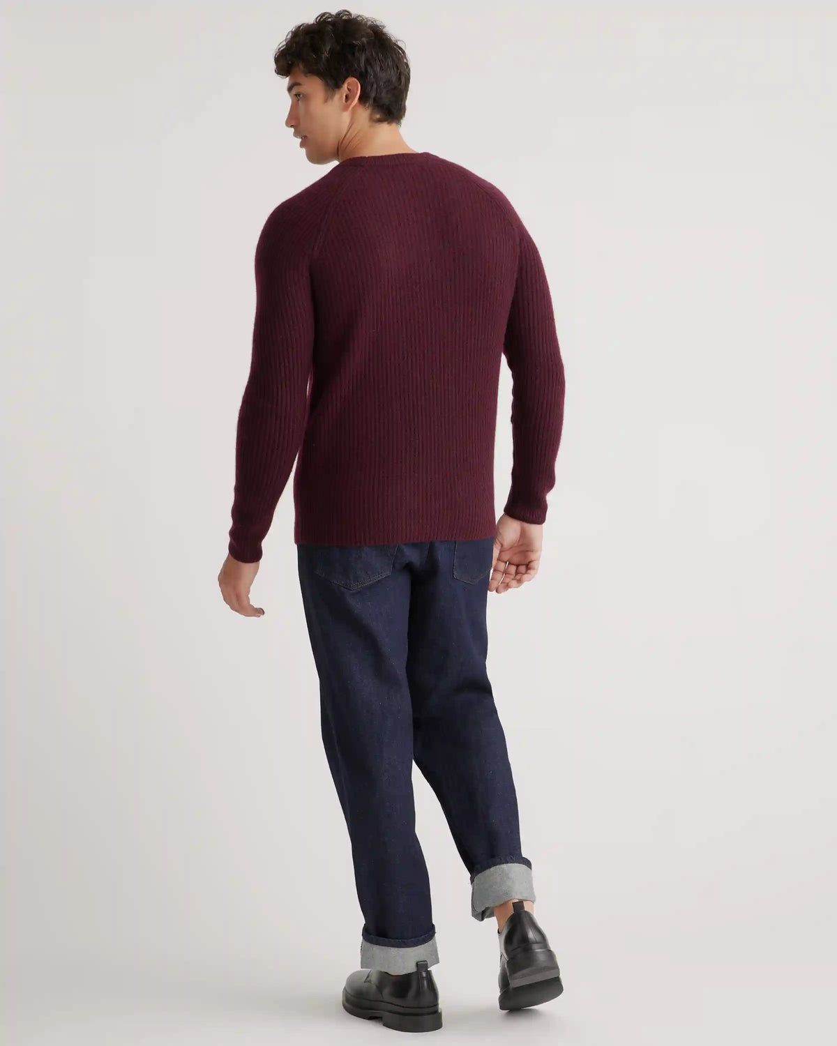 Mongolian Spring Cashmere Fisherman Crewneck Sweater