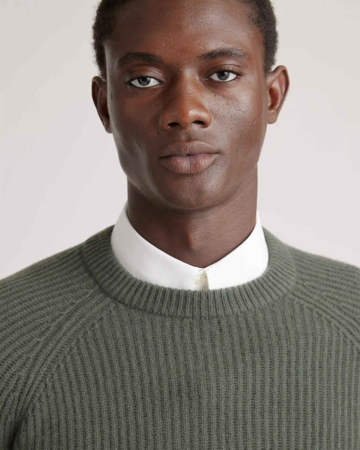 Mongolian Spring Cashmere Fisherman Crewneck Sweater