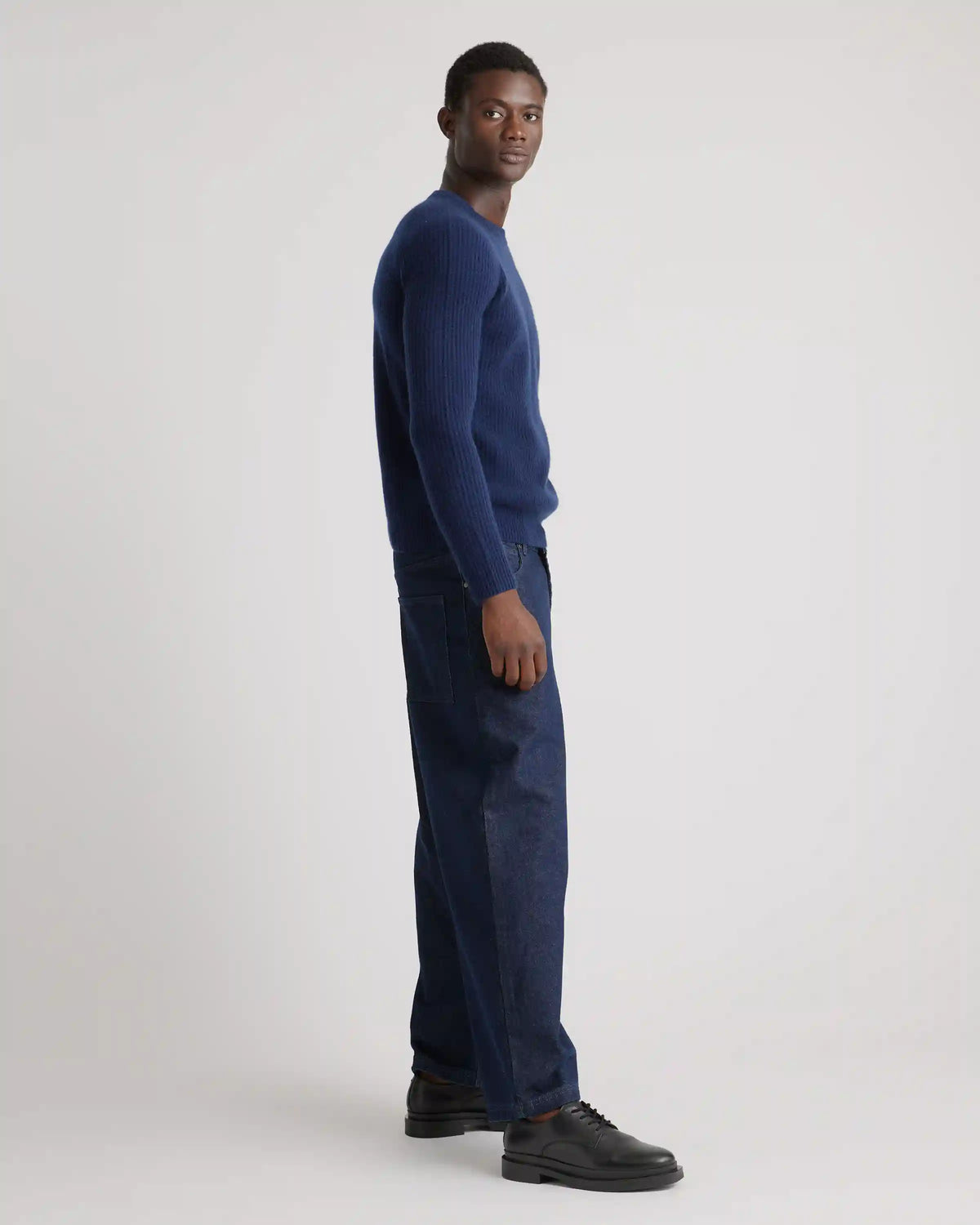 Mongolian Spring Cashmere Fisherman Crewneck Sweater