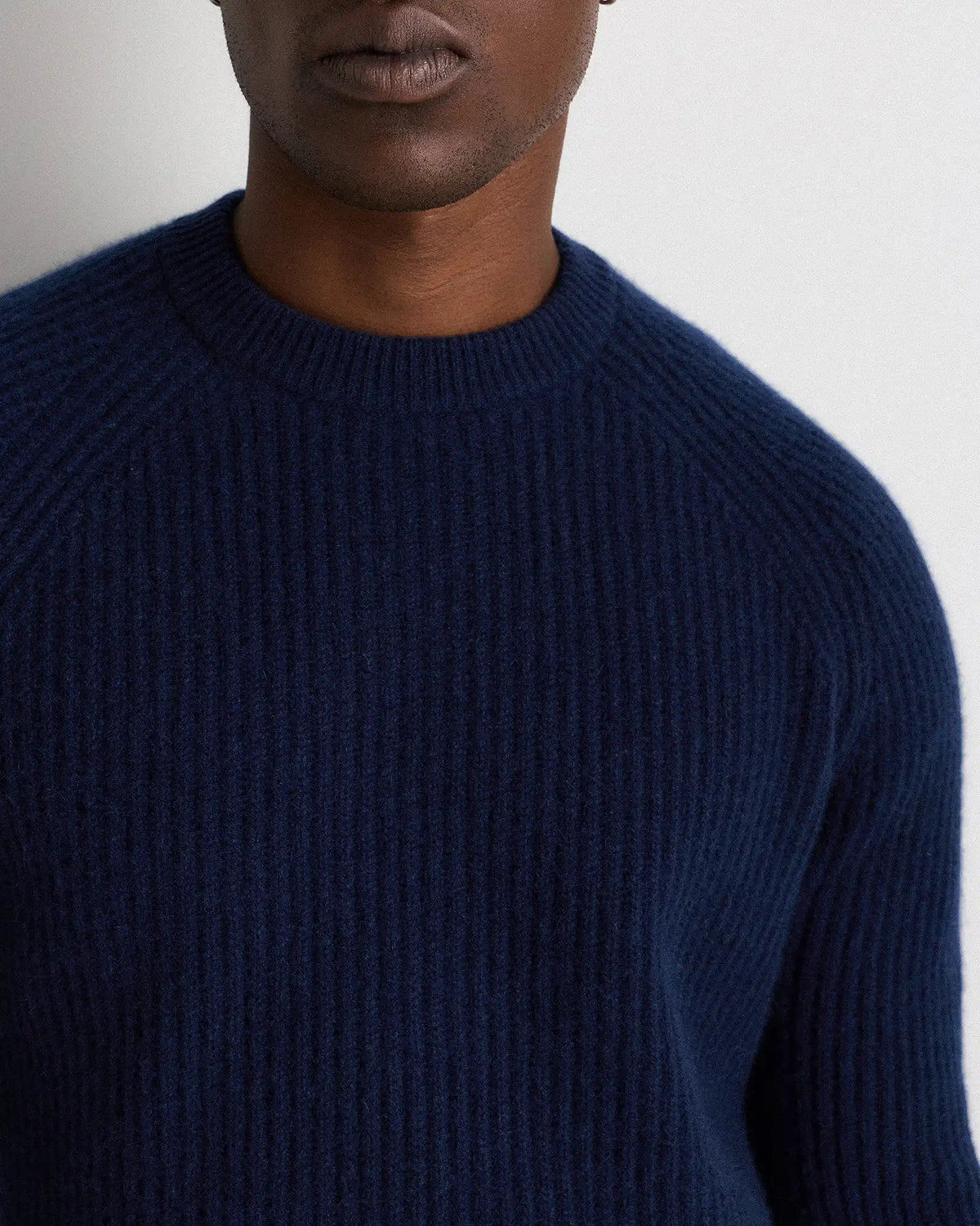 Mongolian Cashmere Fisherman Crewneck Sweater