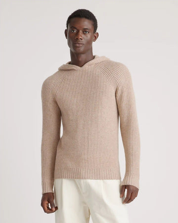 Mongolian Spring Cashmere Fisherman Pullover Hoodie