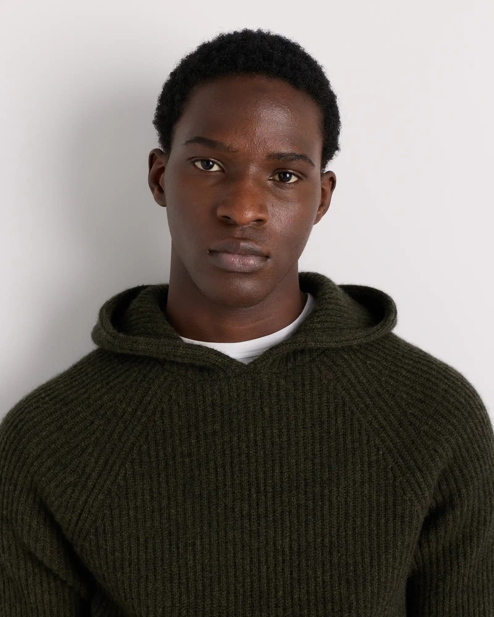 Mongolian Cashmere Fisherman Pullover Hoodie