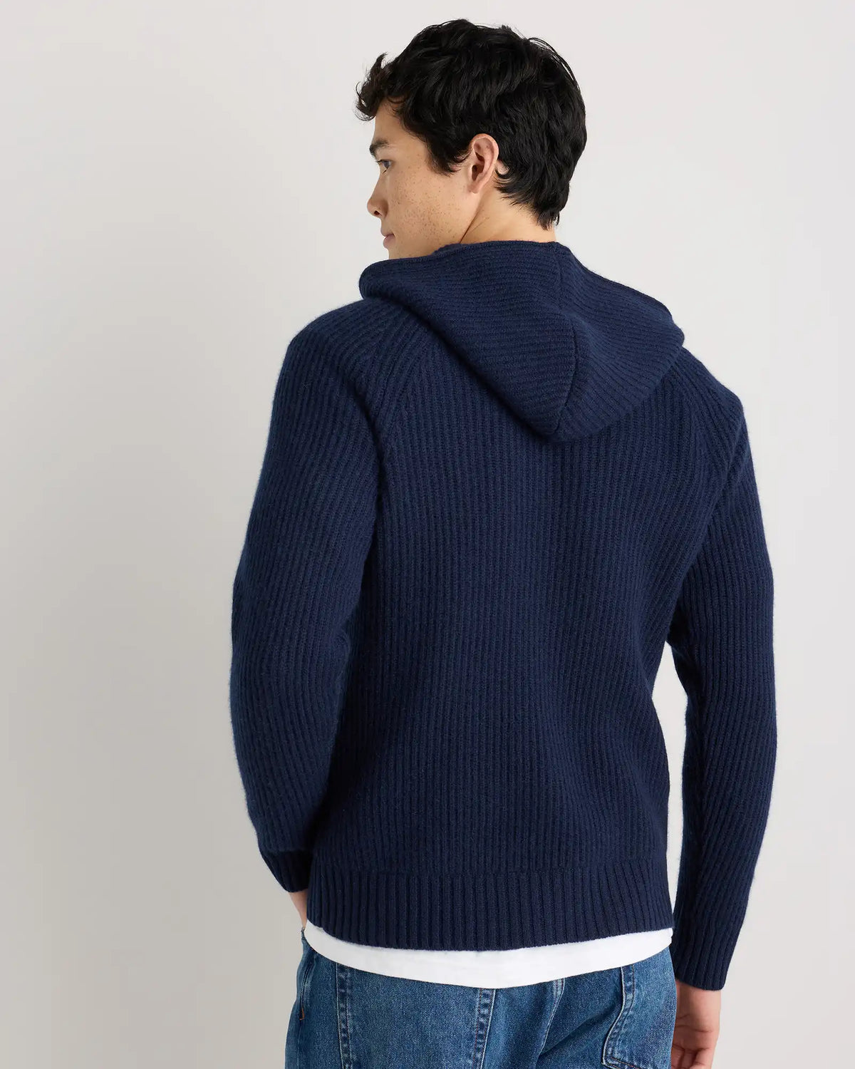 Mongolian Cashmere Fisherman Pullover Hoodie