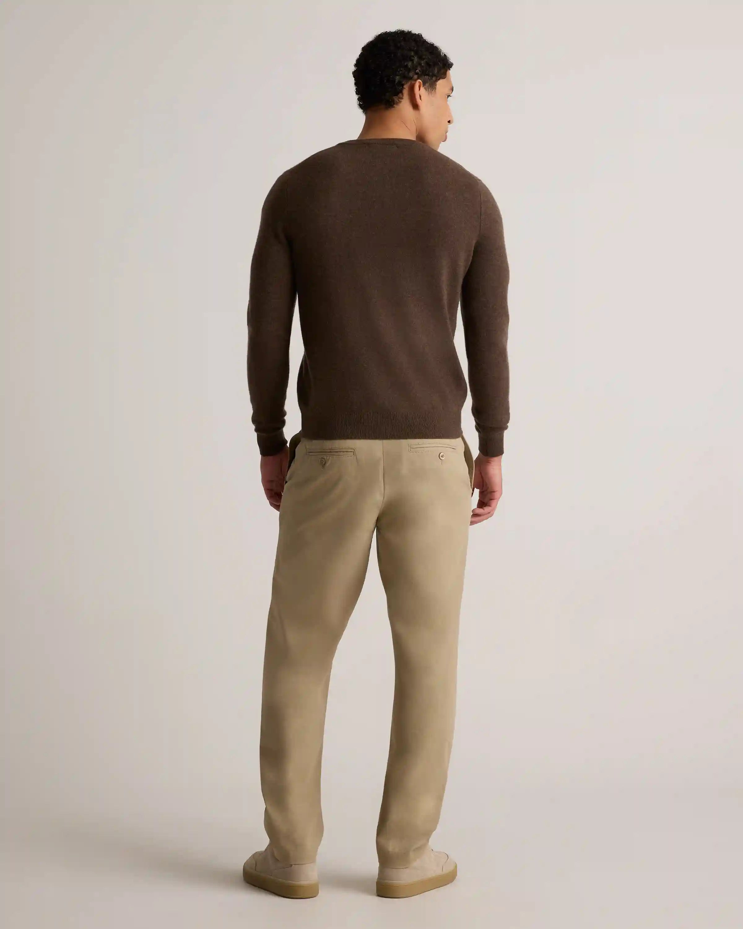 Mongolian Cashmere Henley Sweater