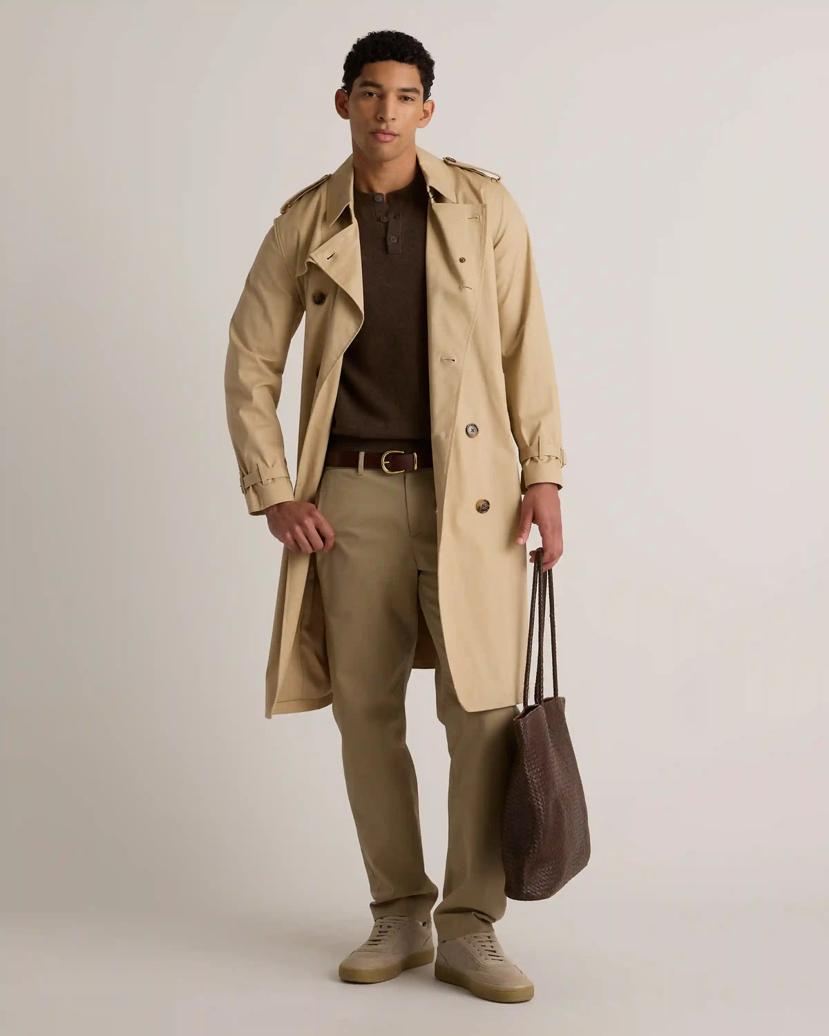 Mongolian Cashmere Henley Sweater