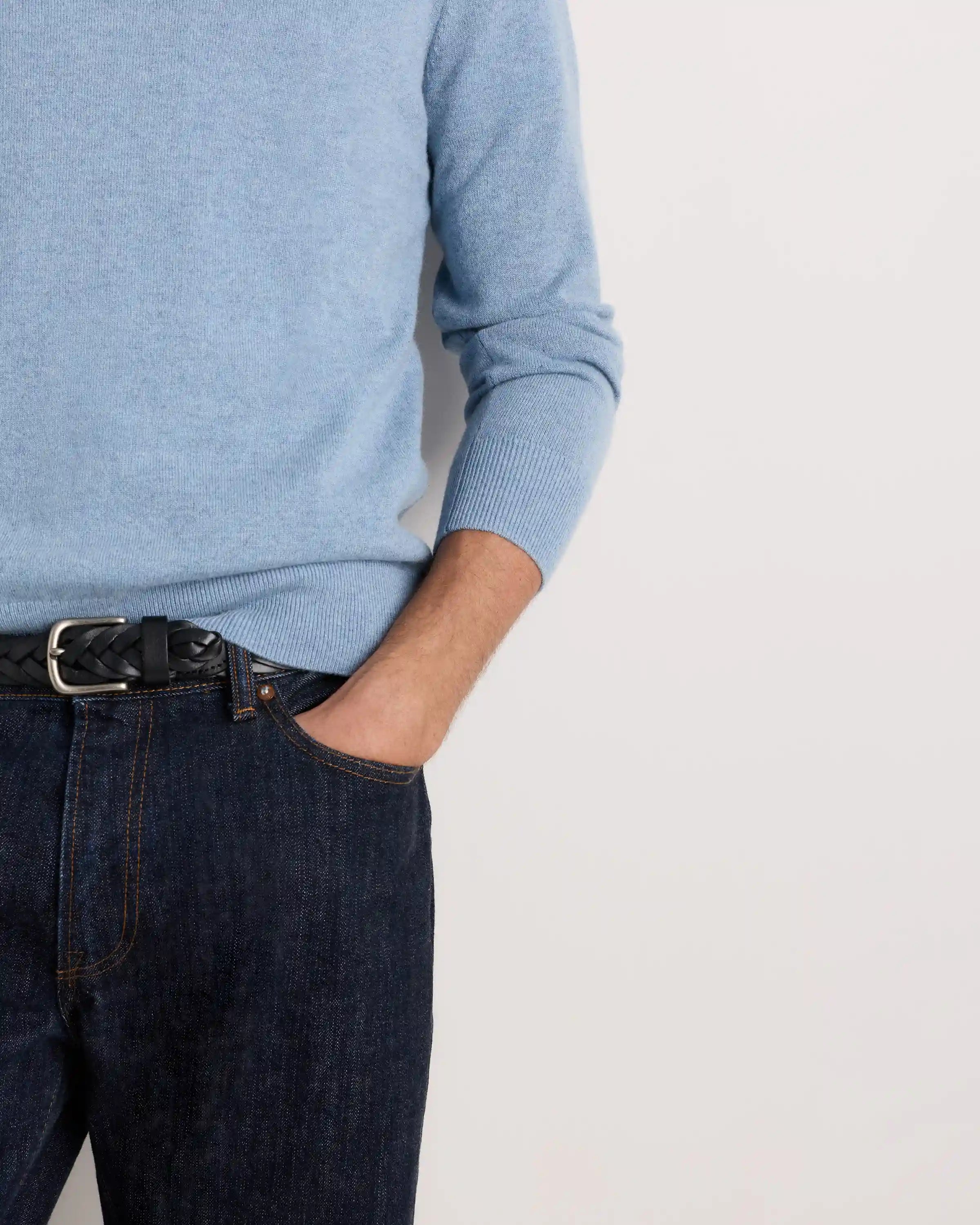 Mongolian Cashmere Henley Sweater