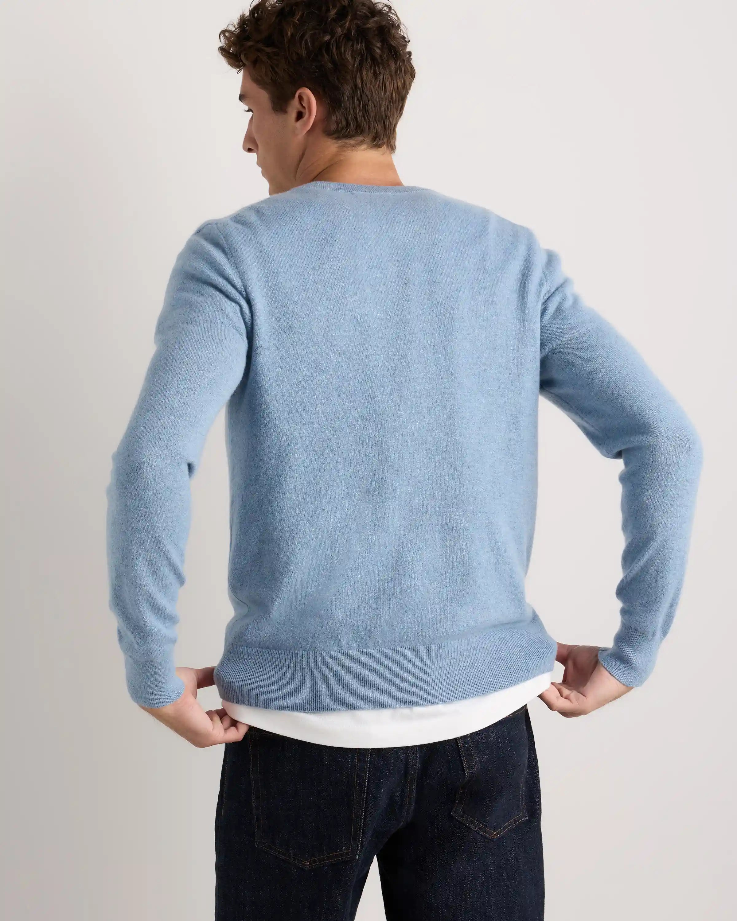 Mongolian Cashmere Henley Sweater