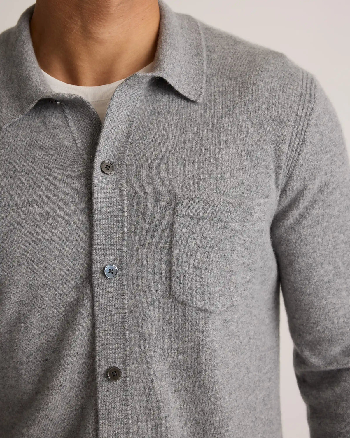 Mongolian Cashmere Button Down Sweater