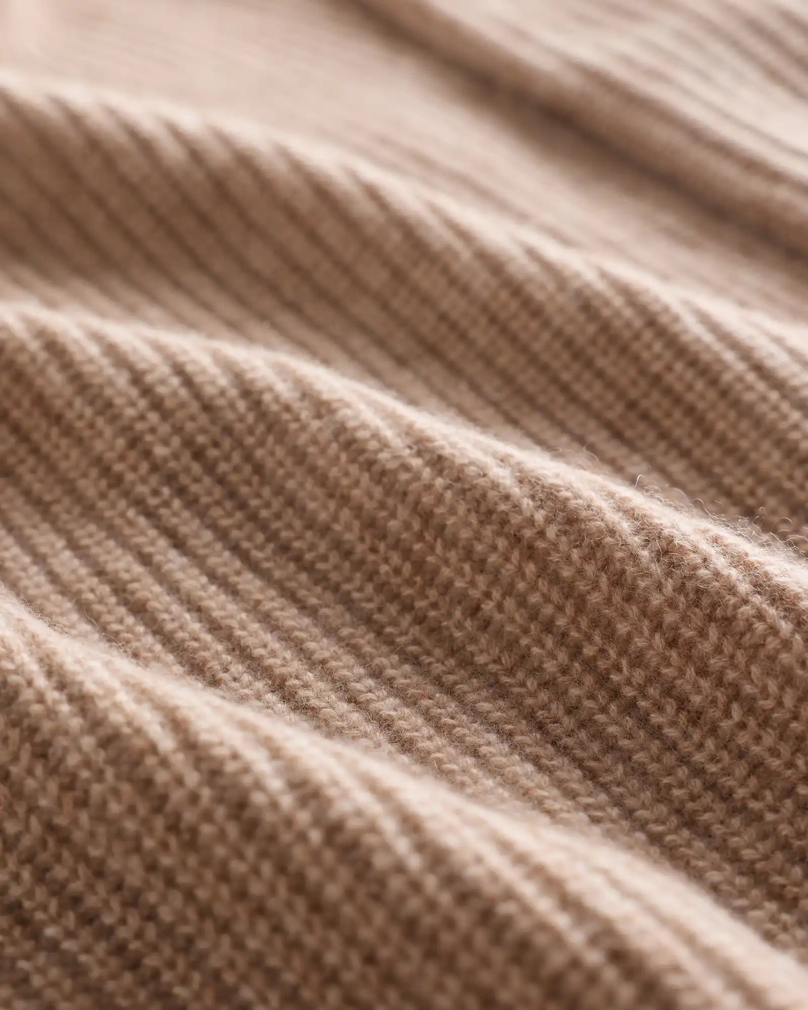 Mongolian Cashmere Fisherman Full Zip Sweater