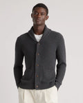100% Organic Cotton Shawl-Collar Cardigan Sweater