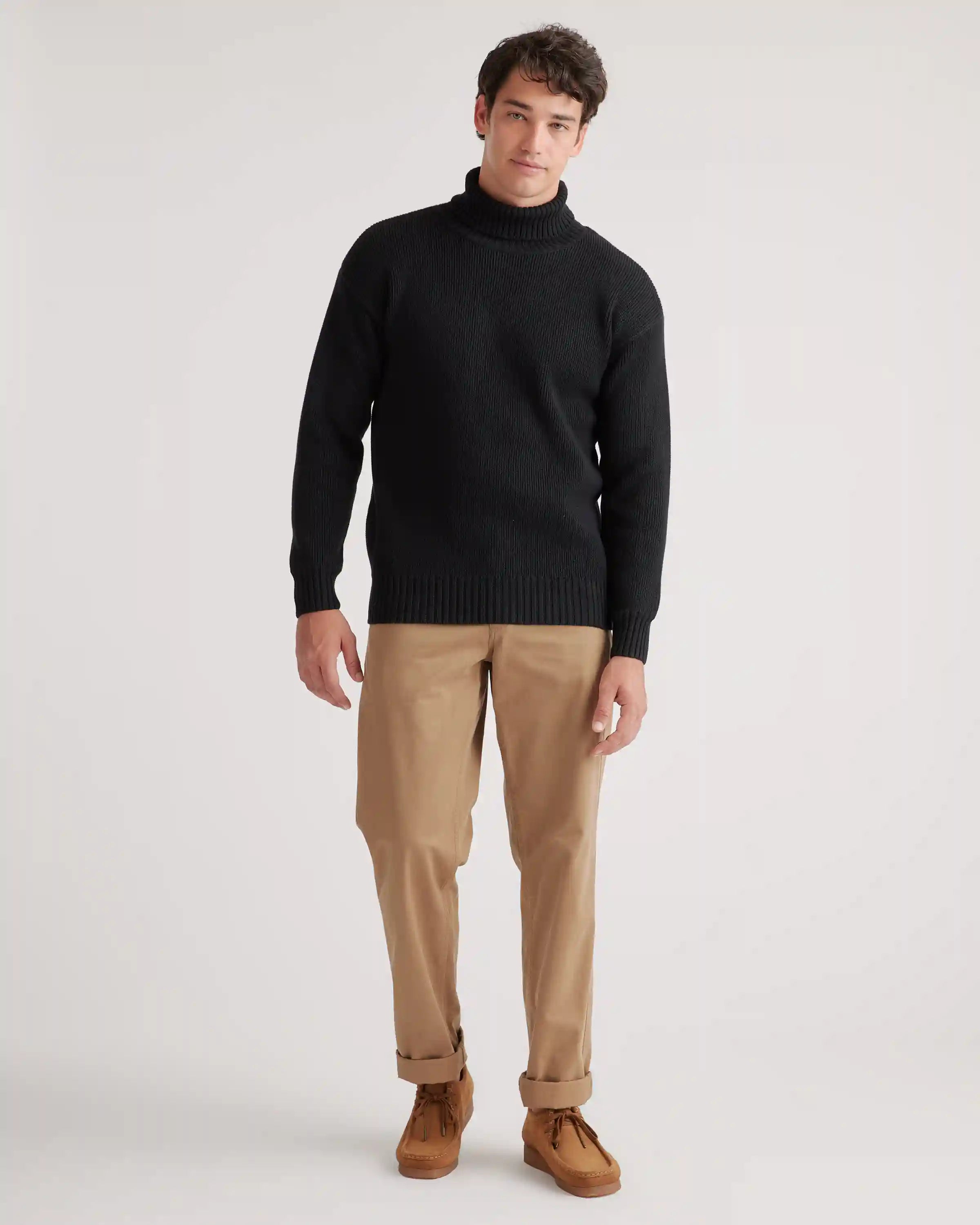 100% Organic Cotton Turtleneck Sweater