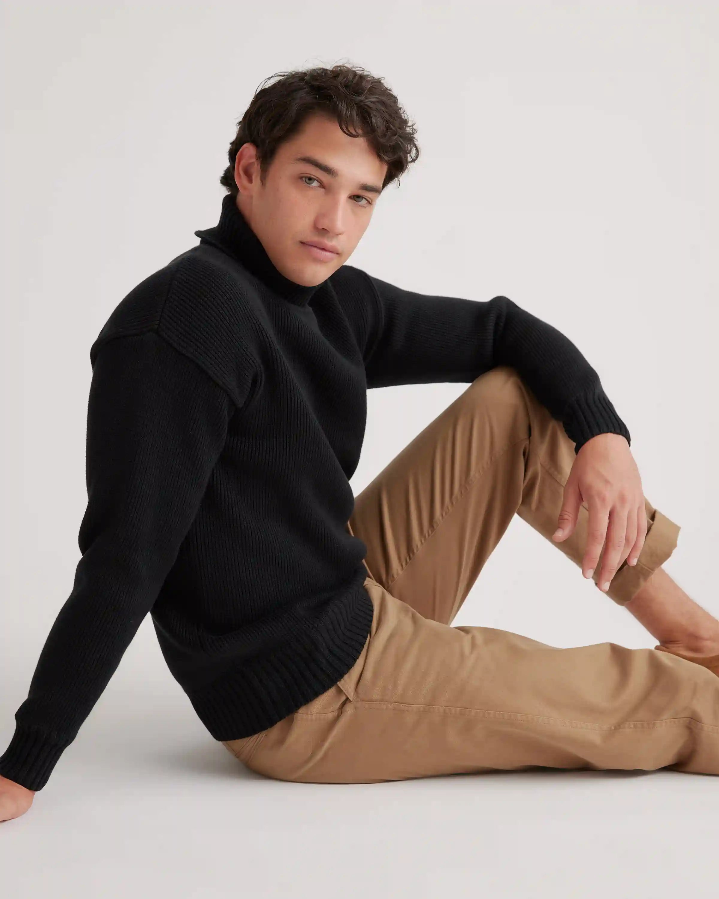 100% Organic Cotton Turtleneck Sweater