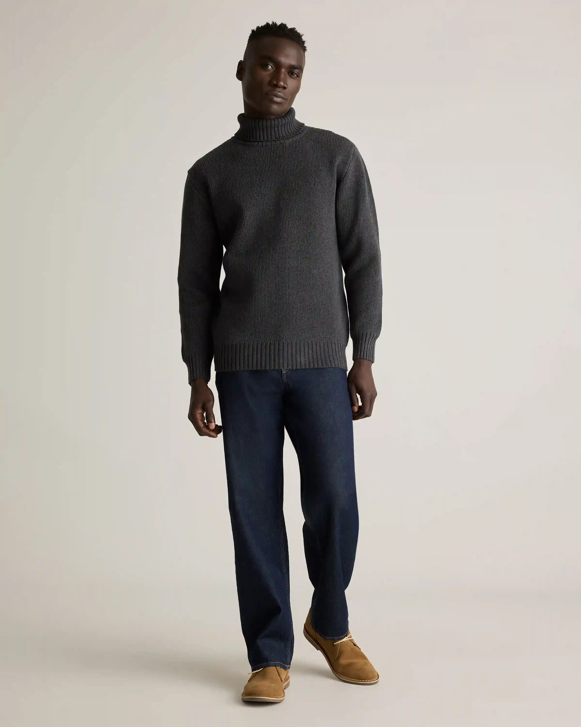 100% Organic Cotton Turtleneck Sweater