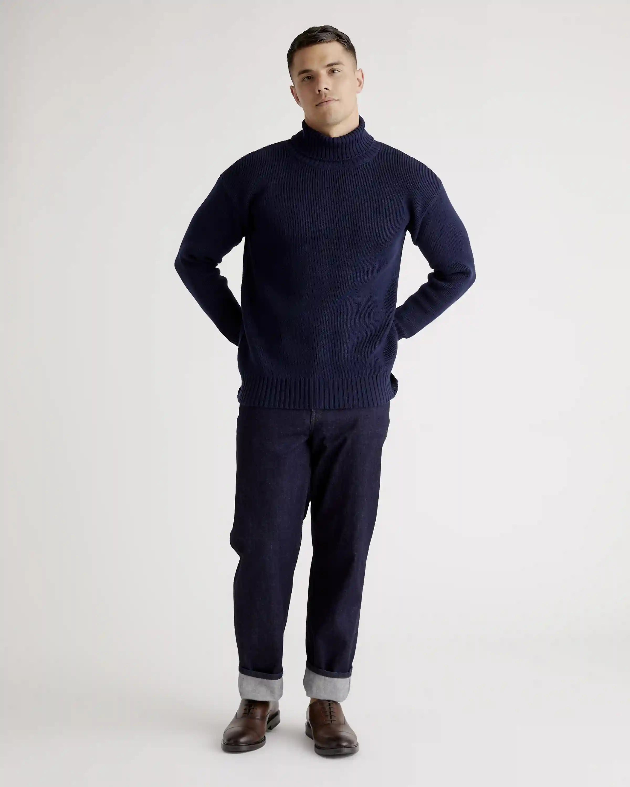100% Organic Cotton Turtleneck Sweater