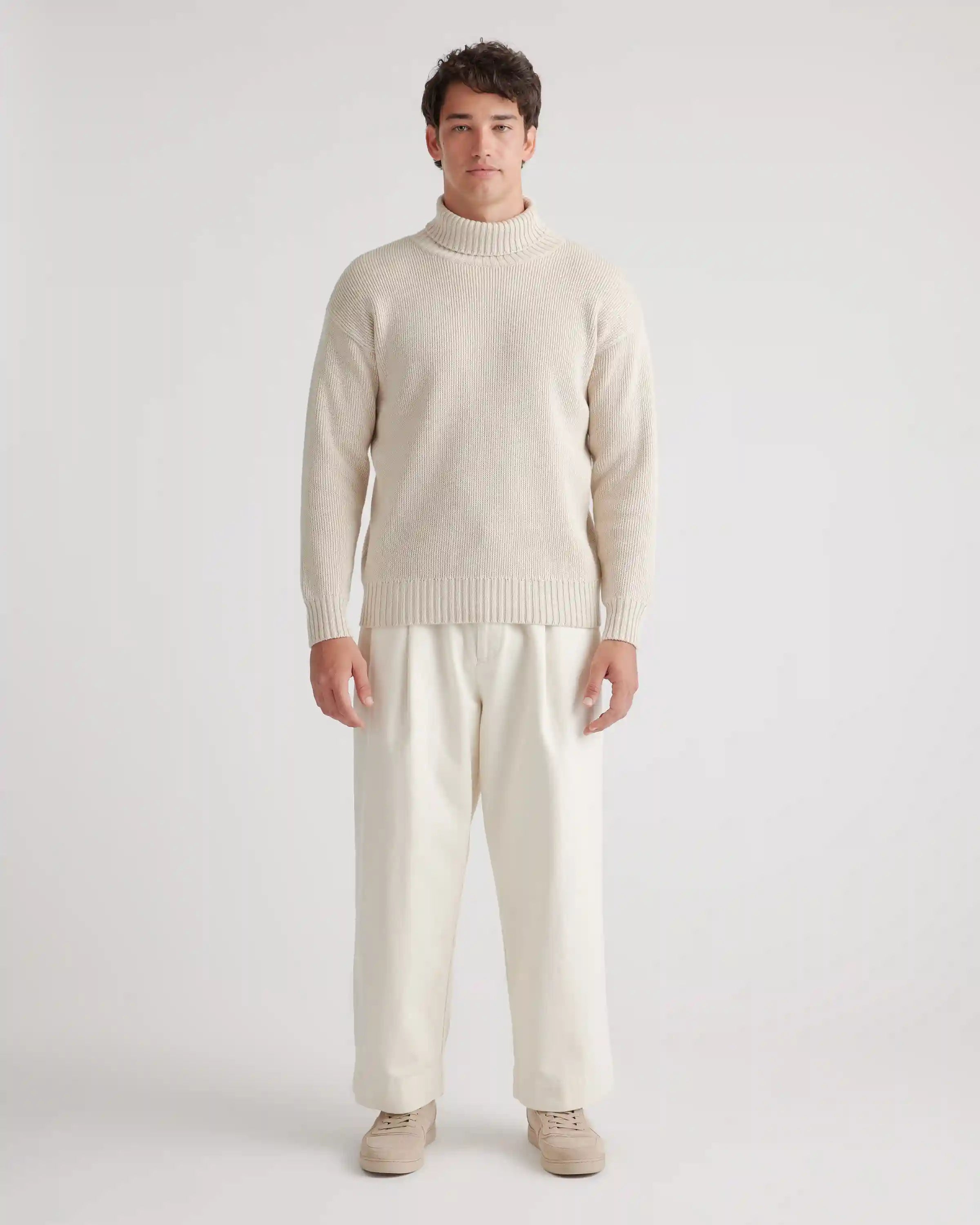 100% Organic Cotton Turtleneck Sweater