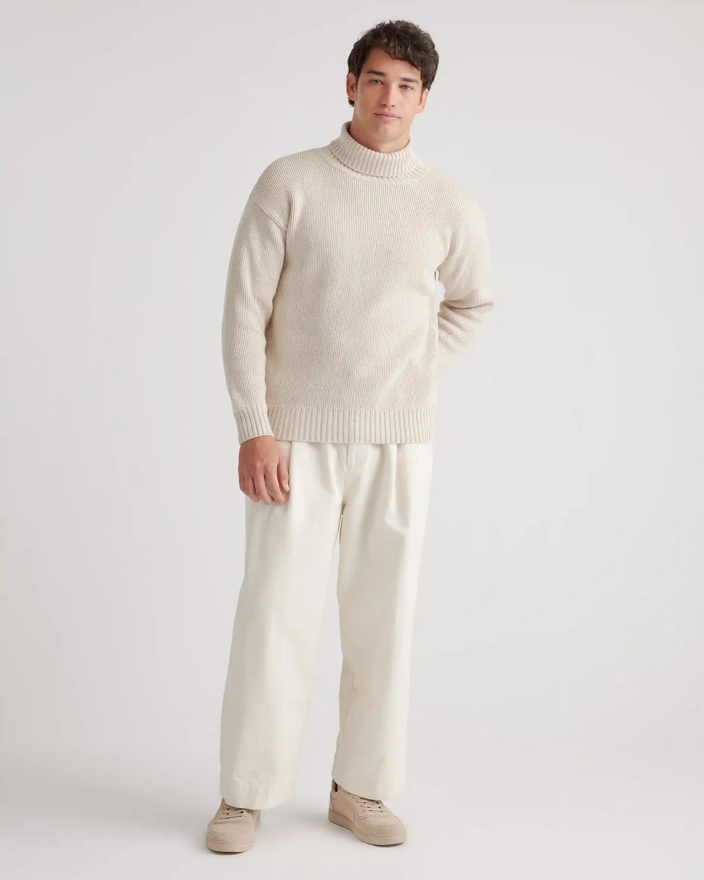 100% Organic Cotton Turtleneck Sweater