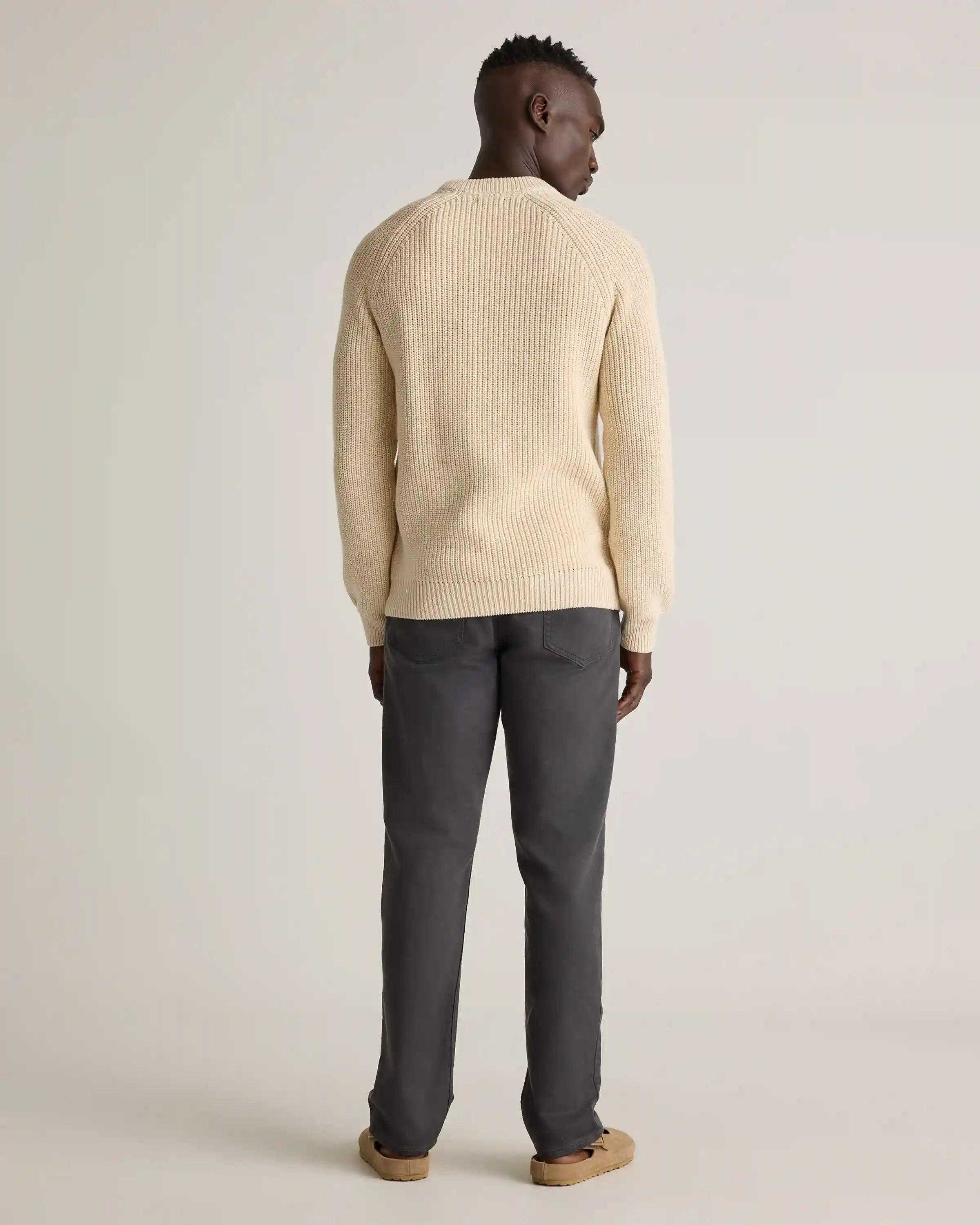100% Organic Cotton Fisherman Crew Sweater