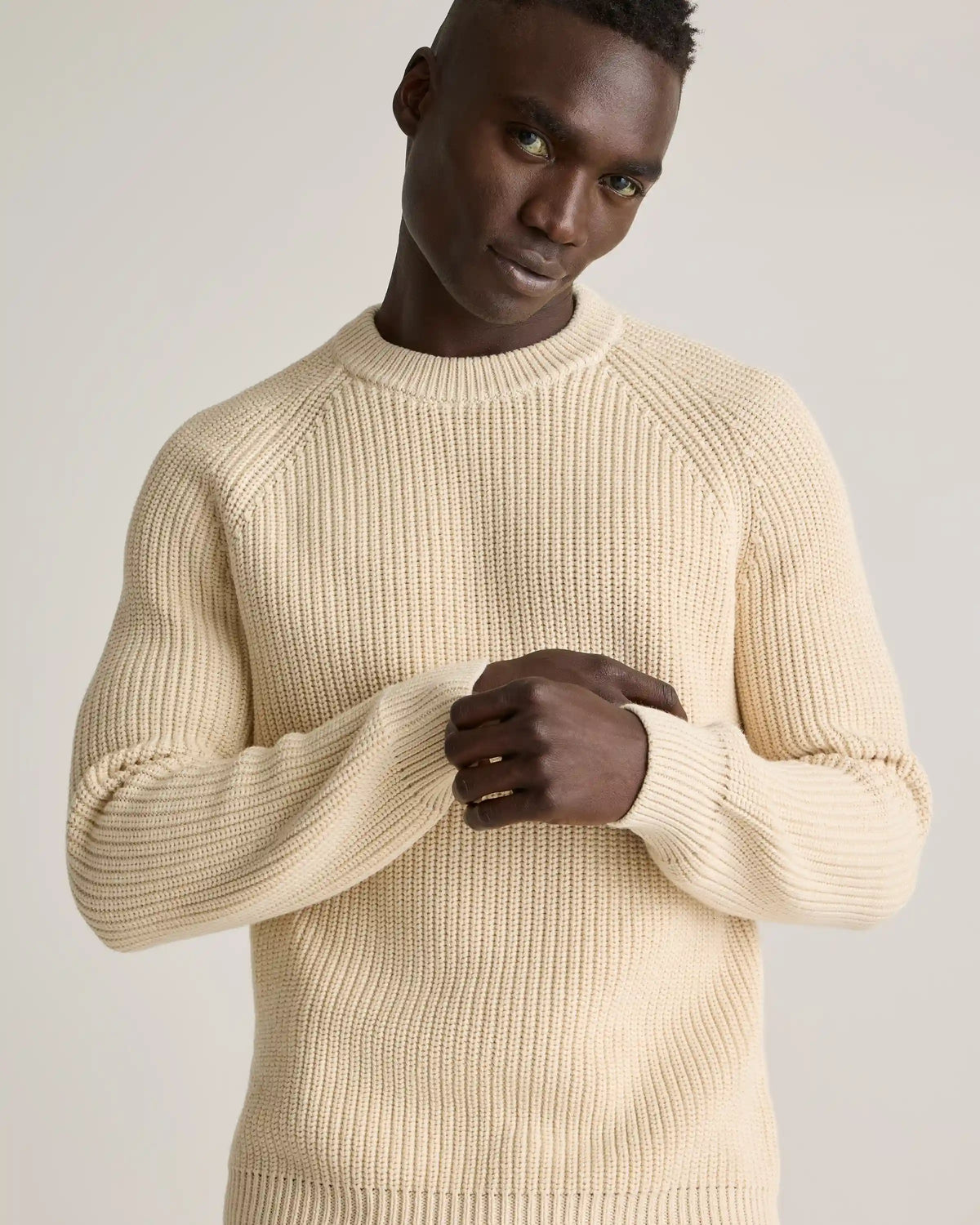 100% Organic Cotton Fisherman Crew Sweater
